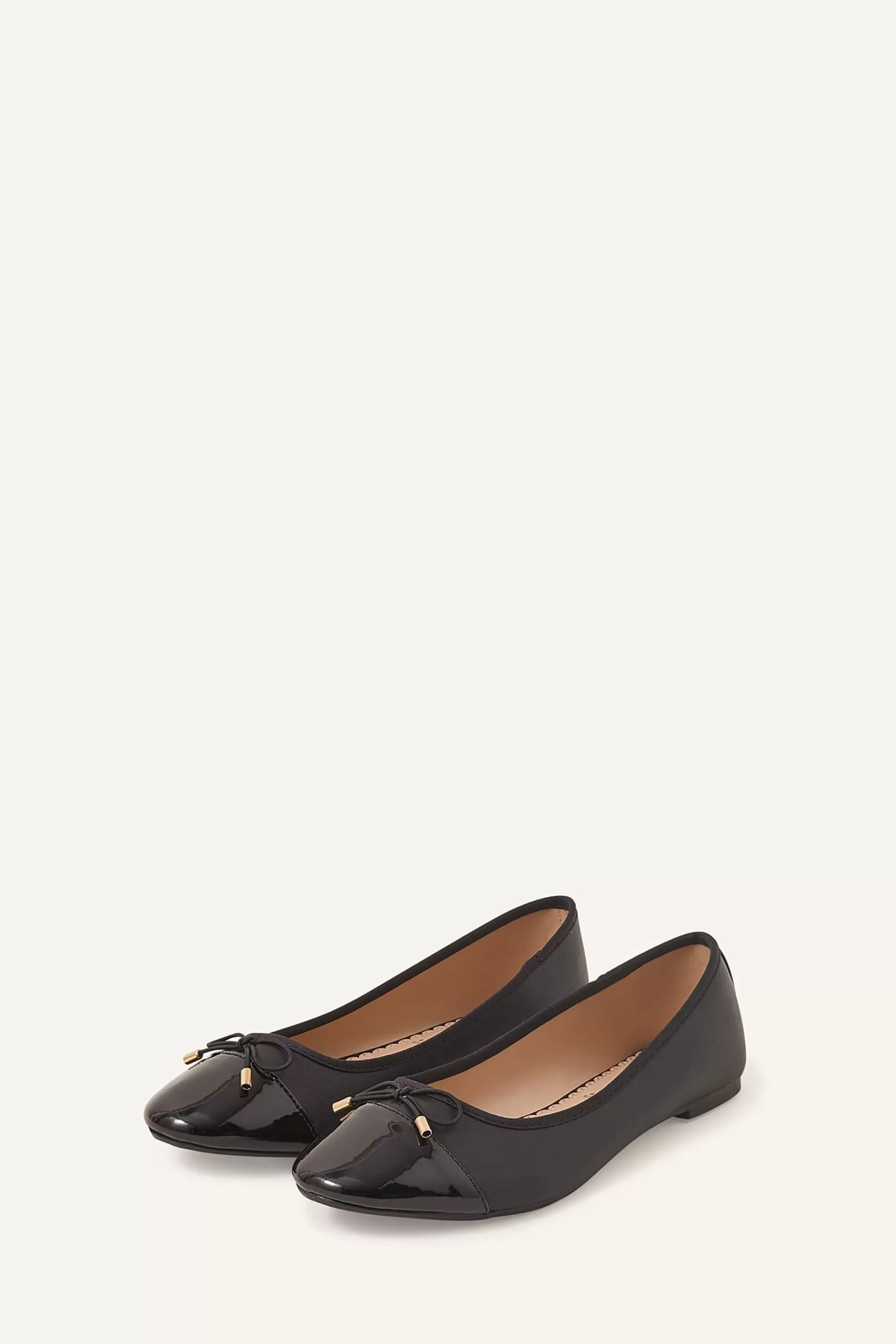 Accessorize Flat- Bow Detail Ballerina Flats Black