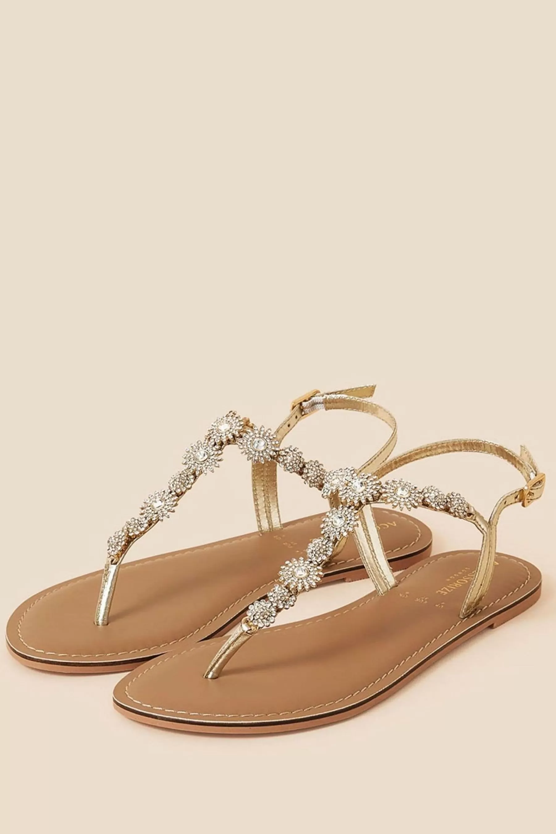 Accessorize Sandals- Rome Sparkle Sandals White