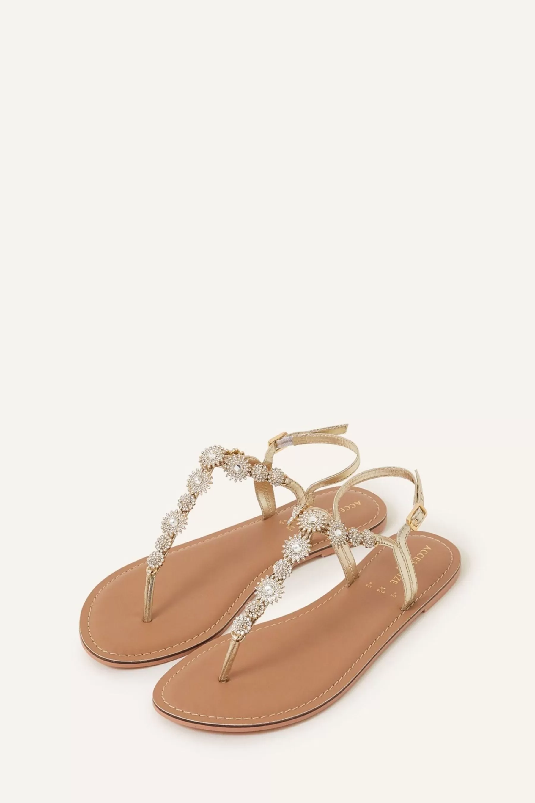 Accessorize Sandals | Rome Sparkle Sandals Gold