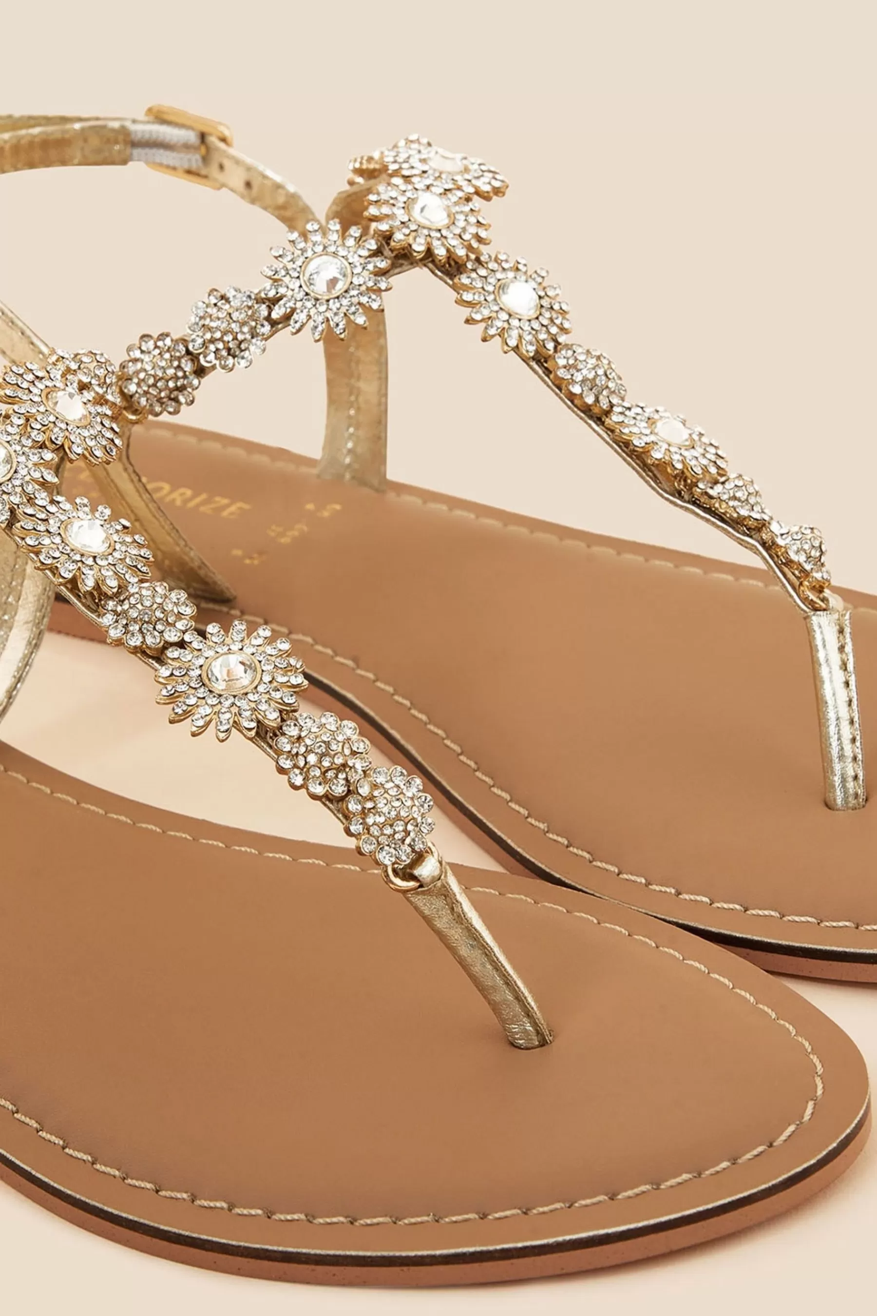 Accessorize Sandals- Rome Sparkle Sandals White