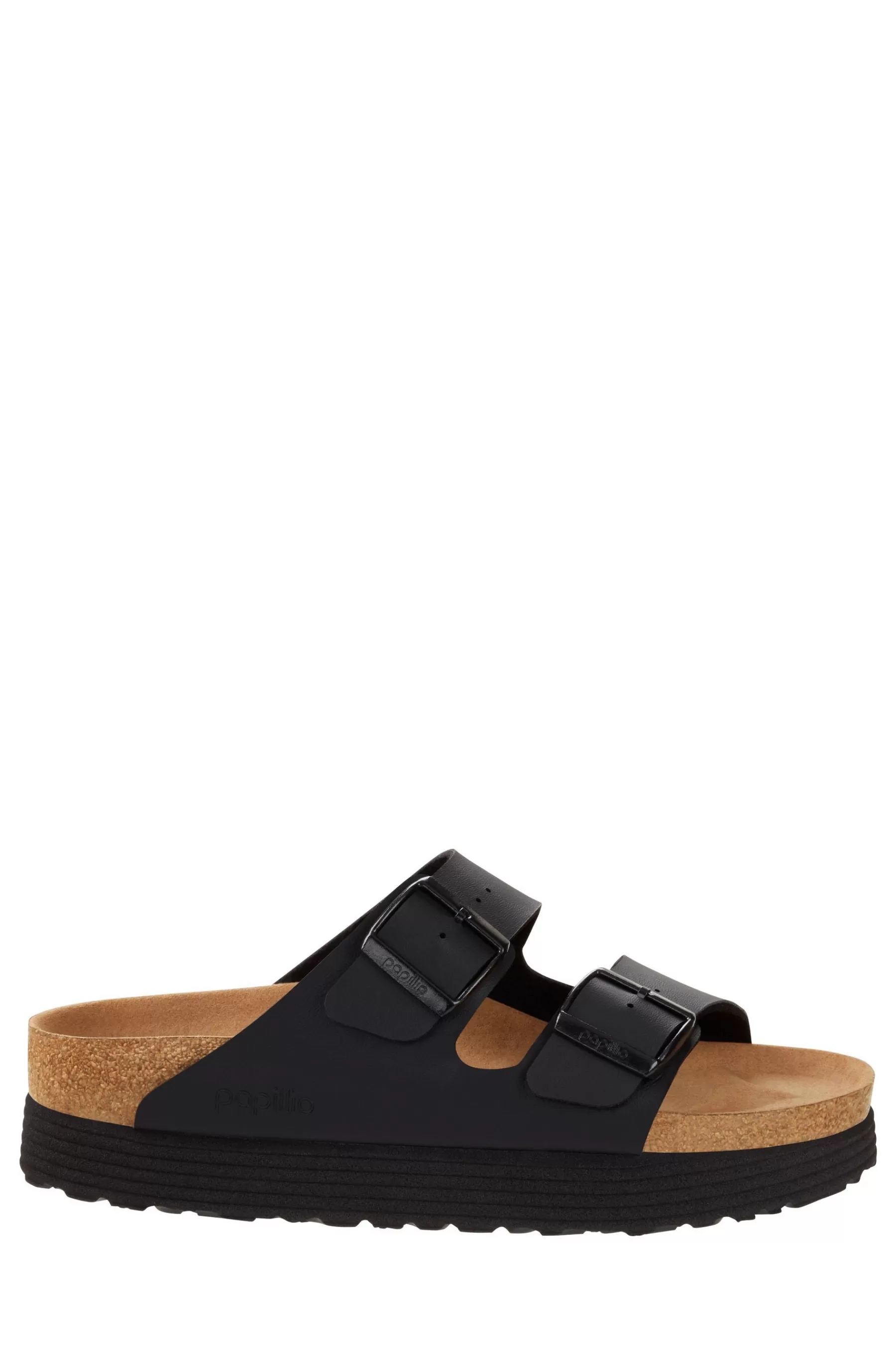 Birkenstock Sandals- Papillio Arizona Vegan Platform Sandals Black