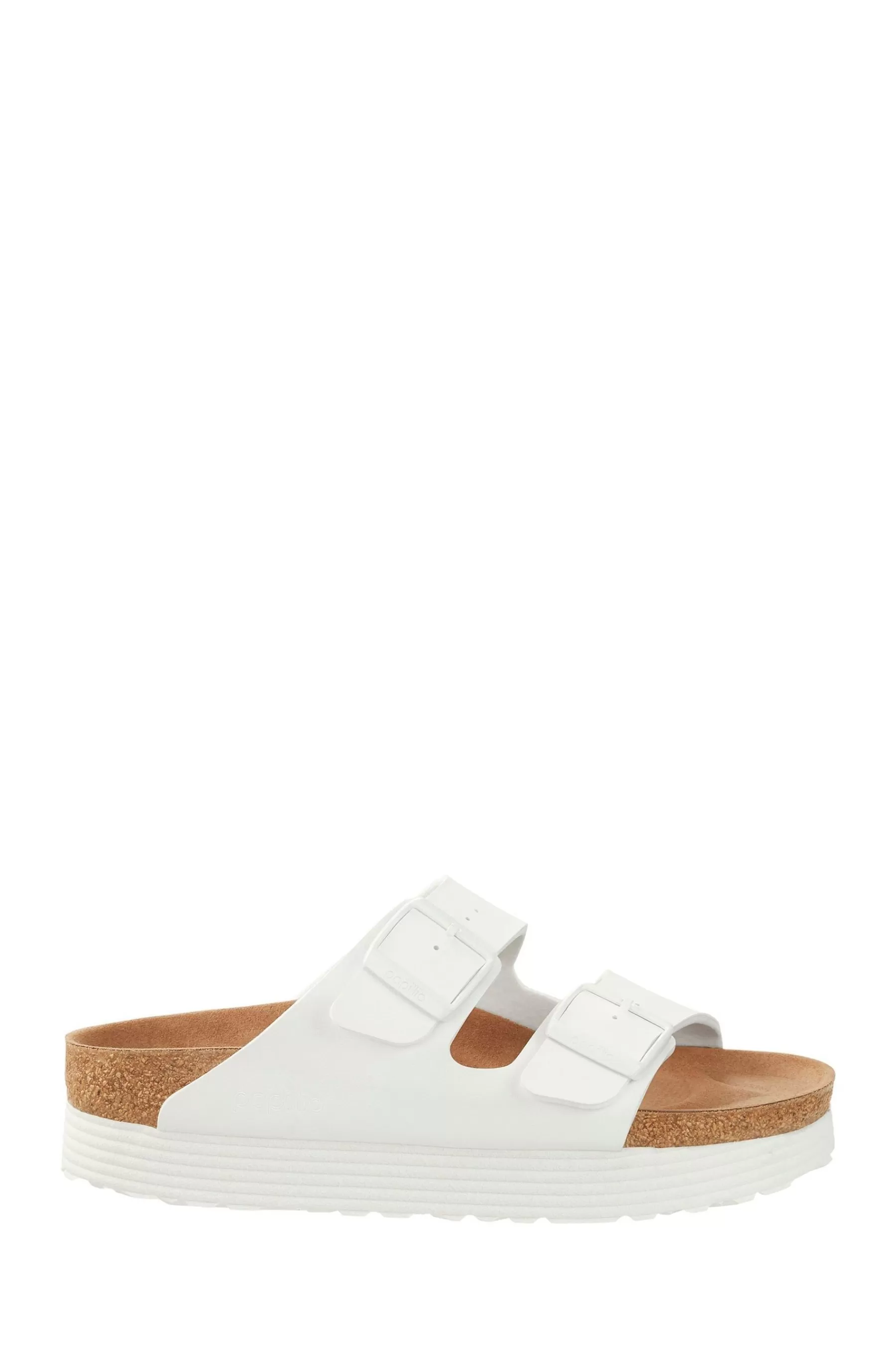 Birkenstock Sandals- Papillio Arizona Vegan Platform Sandals White