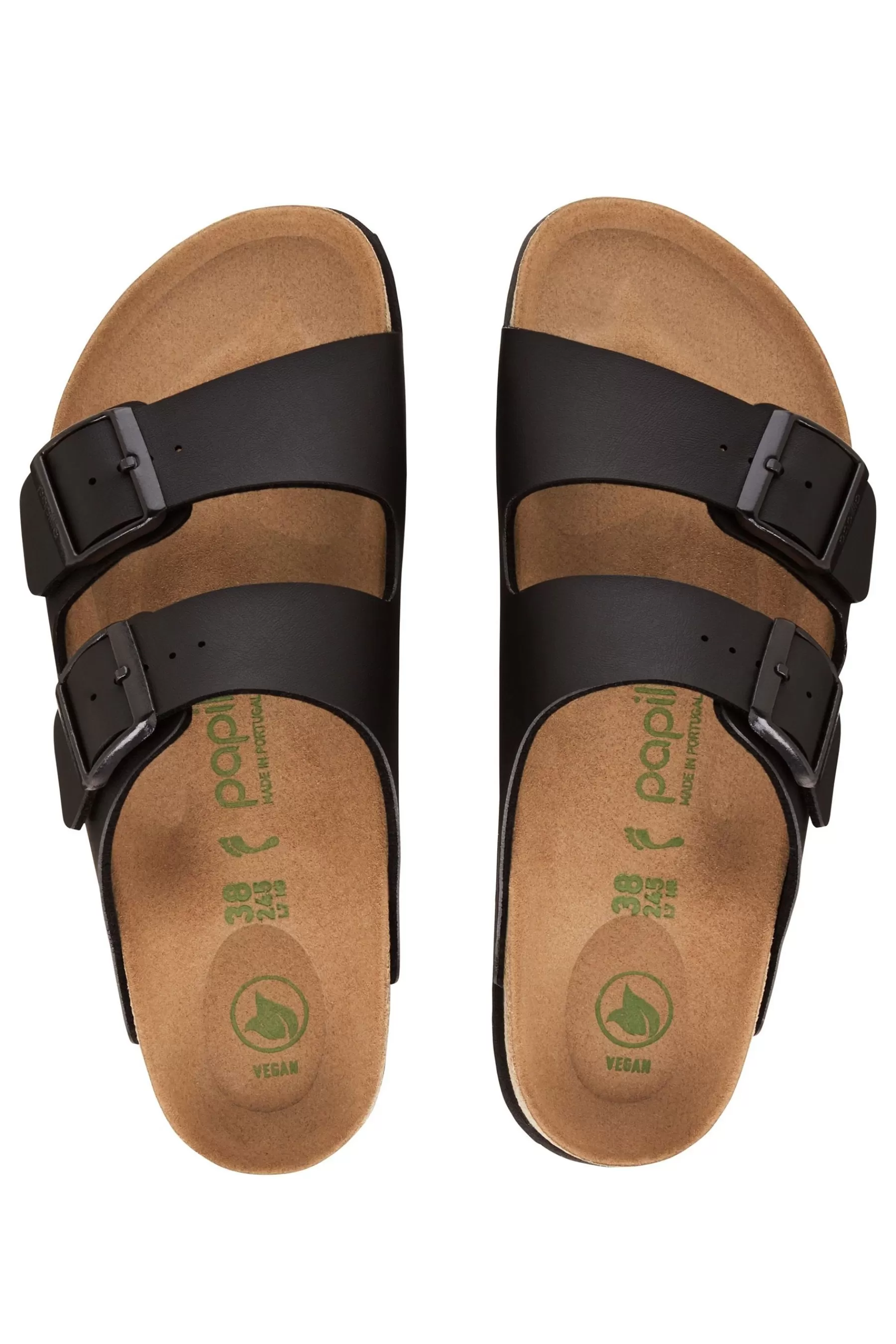 Birkenstock Sandals- Papillio Arizona Vegan Platform Sandals Black