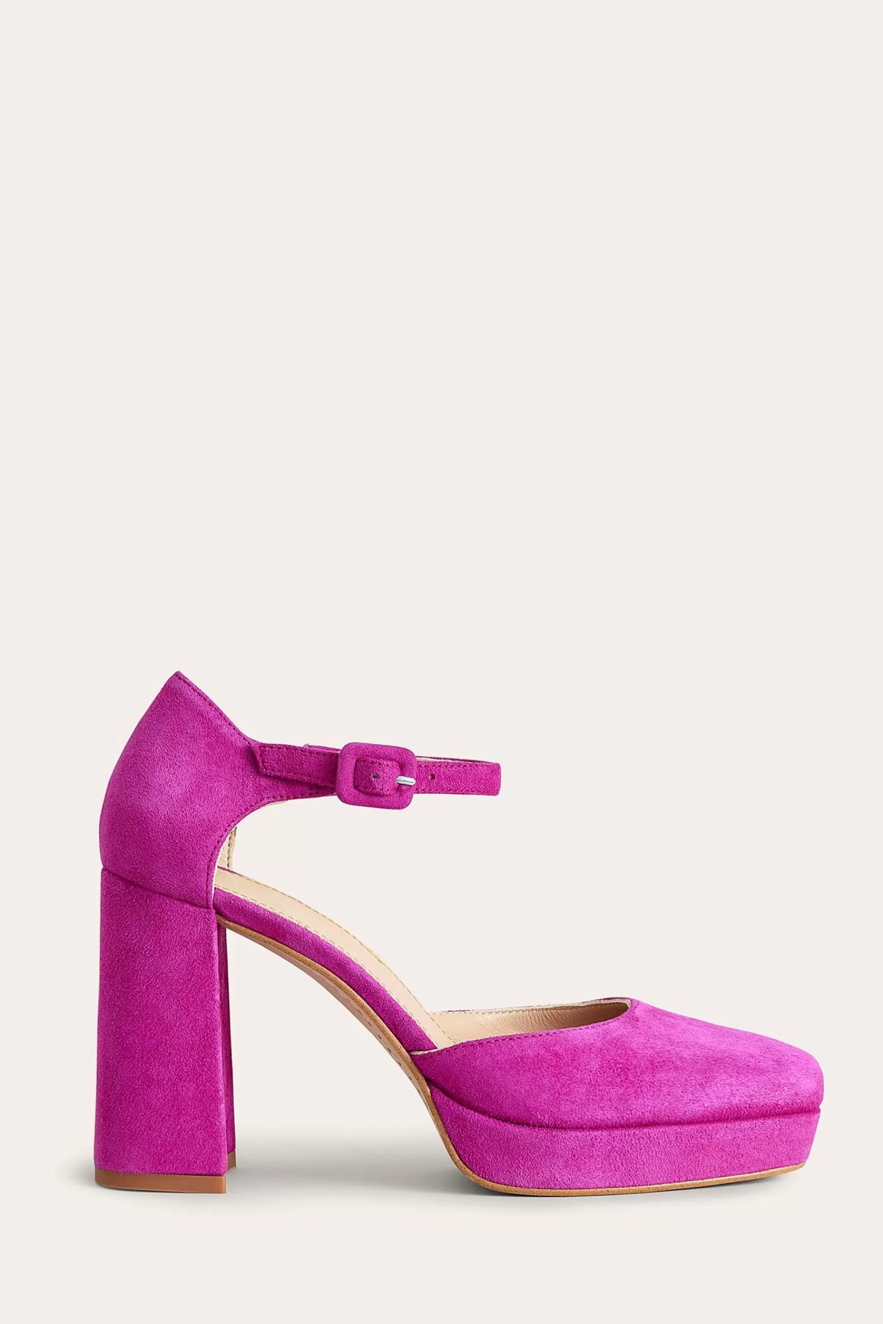 Boden Heels | Closed Toe Heeled Platform Shoes Purple