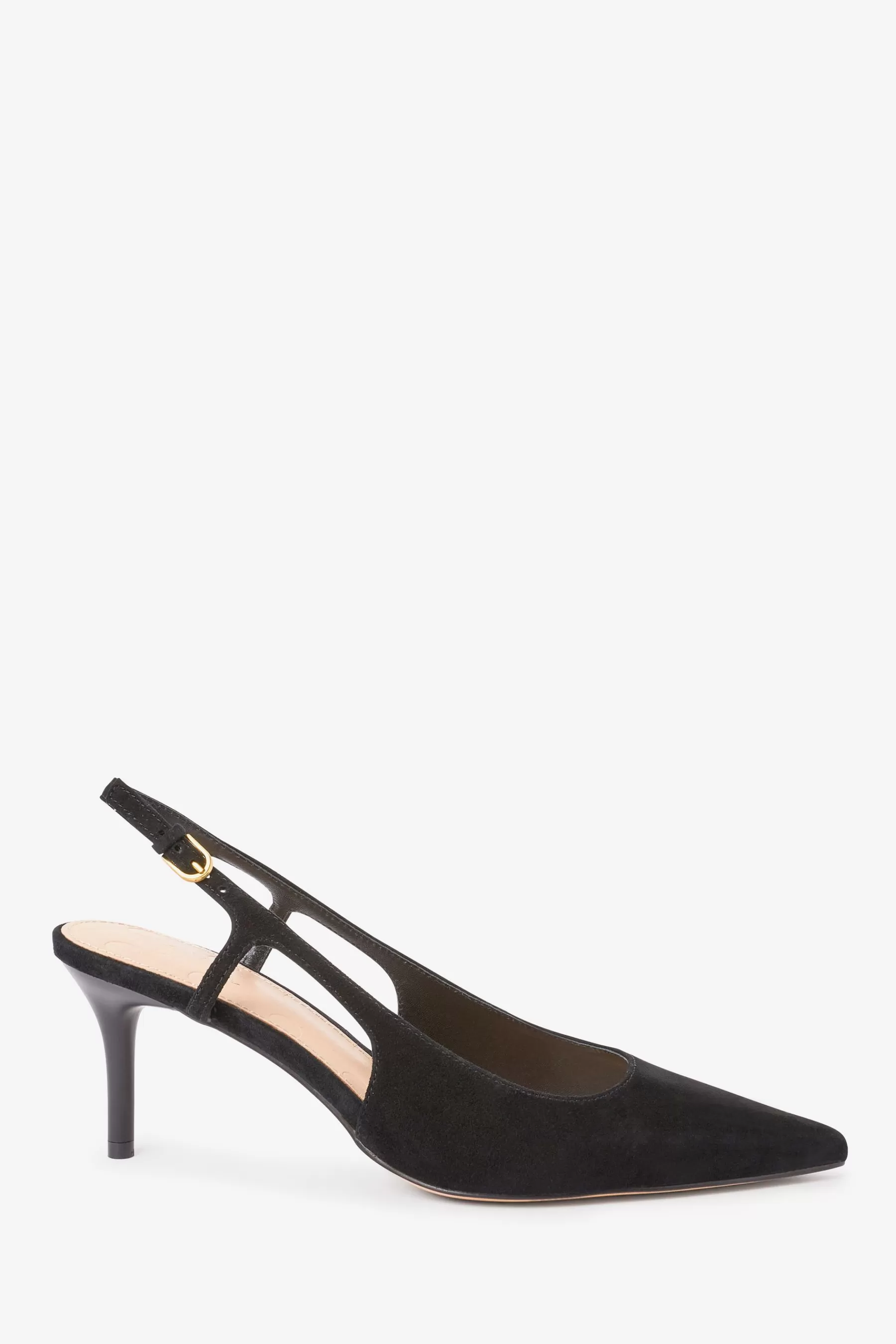 Boden Heels | Cut-Out Slingback Heels Black