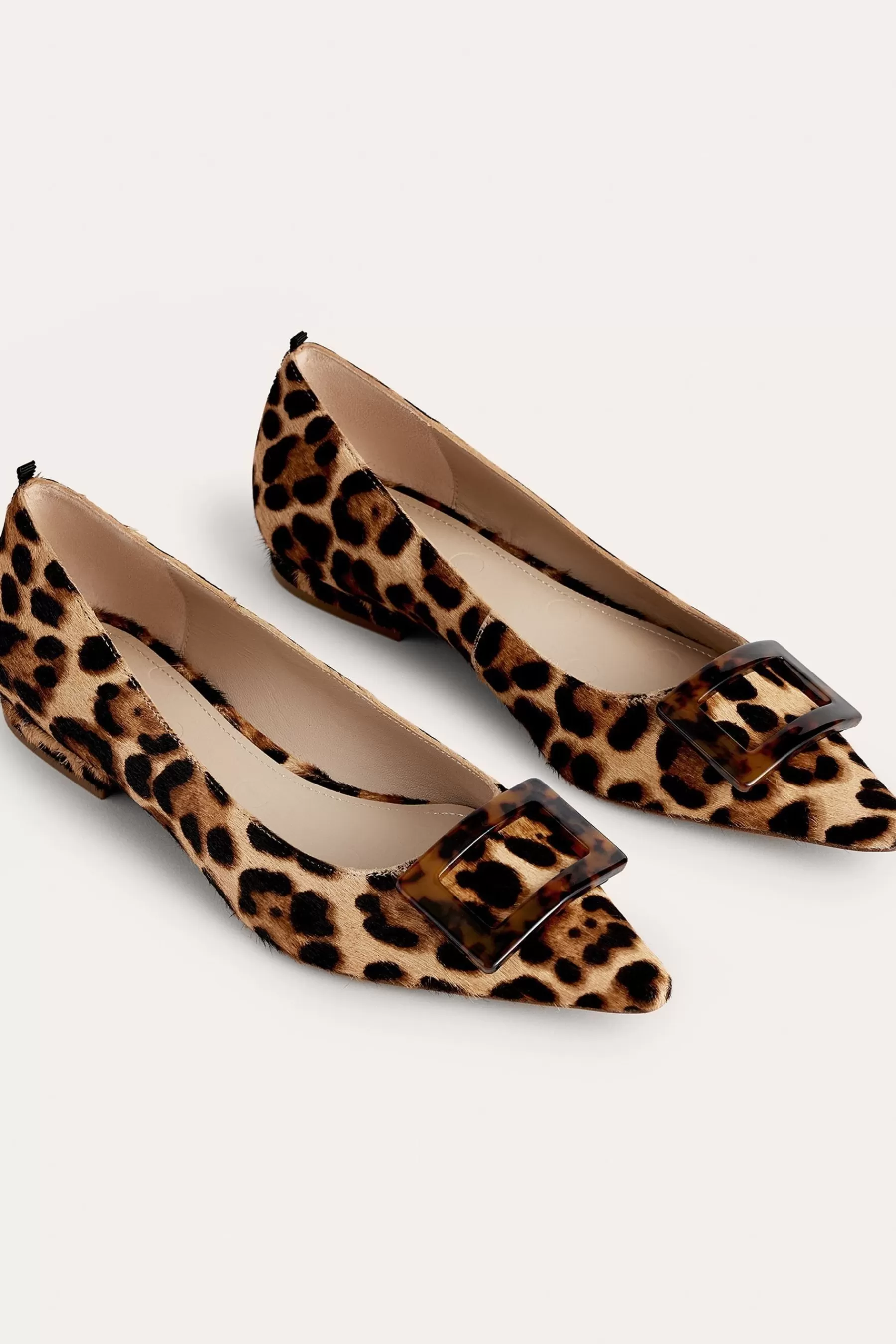 Boden Flat- Embellished Flat Point Shoes Animal