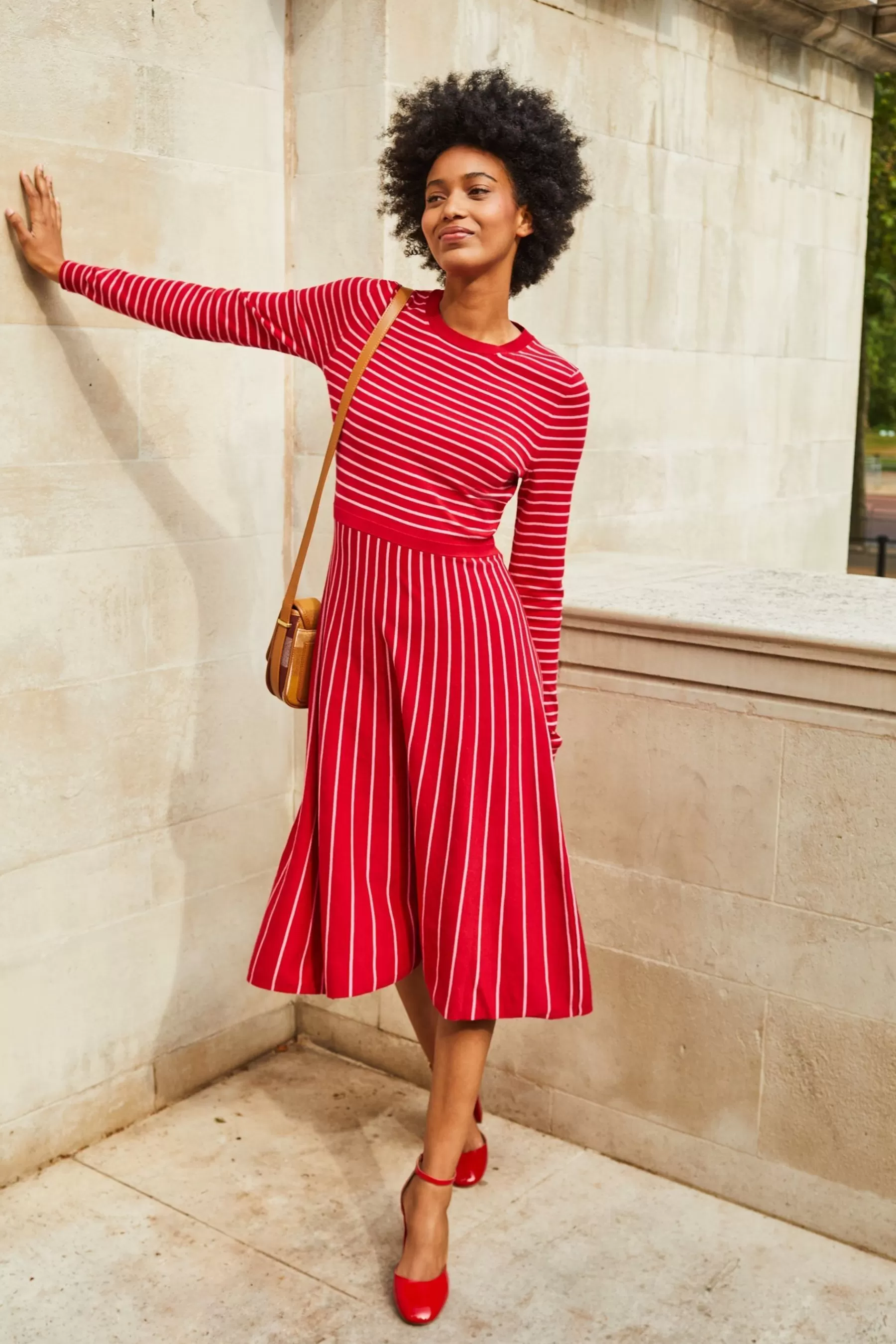 Boden Heels | Patent-Leather Court Shoes Red