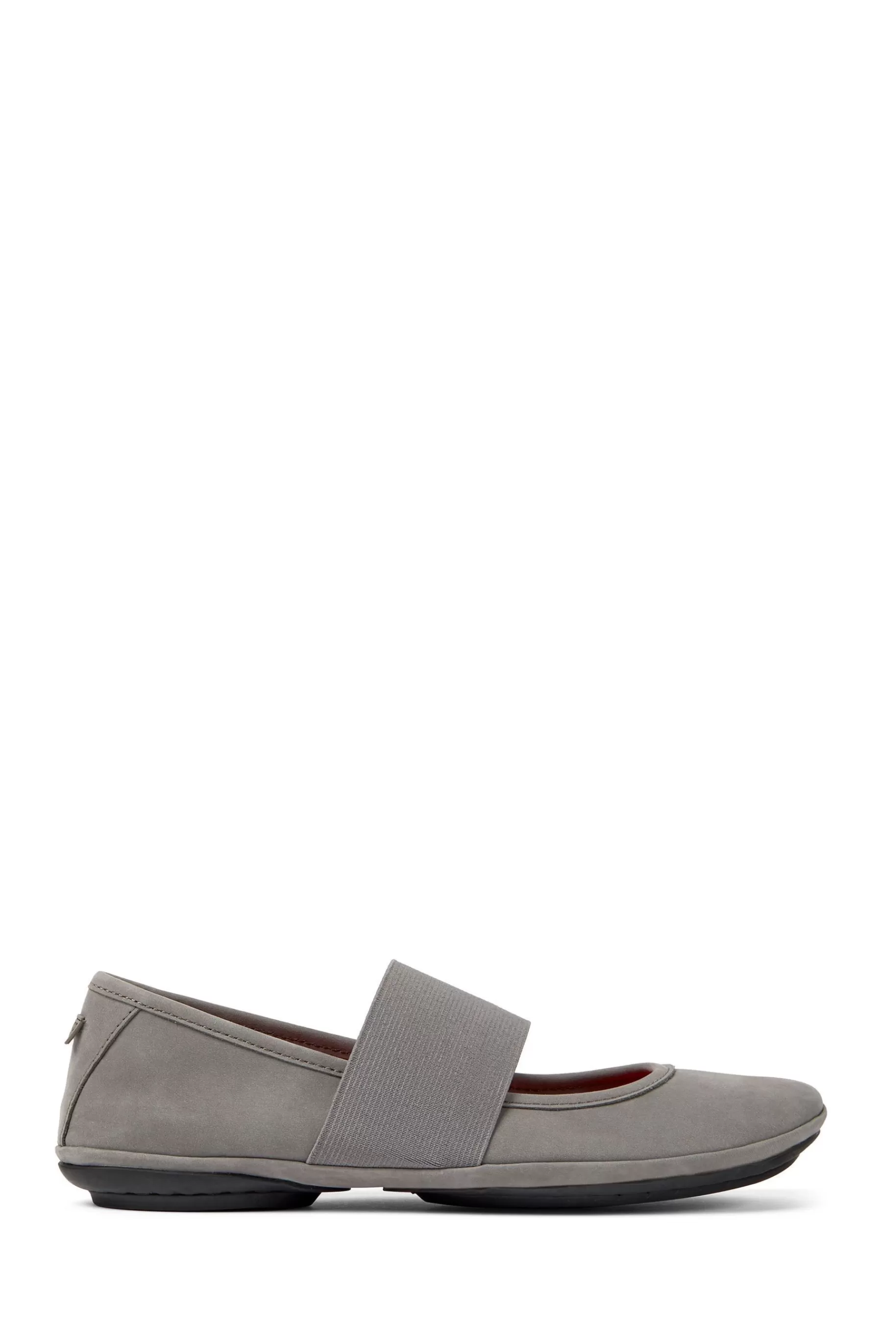 Camper Flat- Womens Mary Jane Shoes Grey