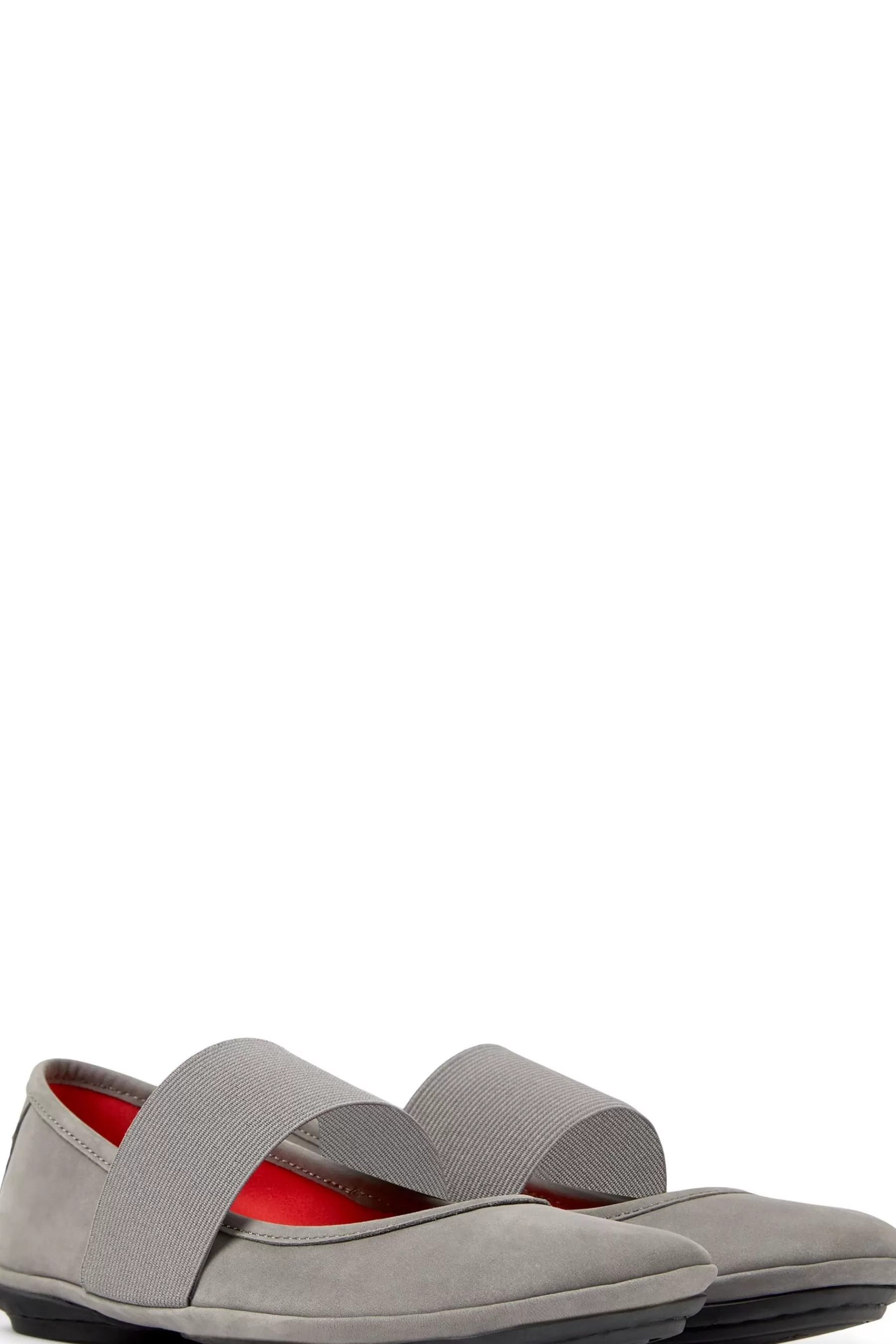 Camper Flat- Womens Mary Jane Shoes Grey