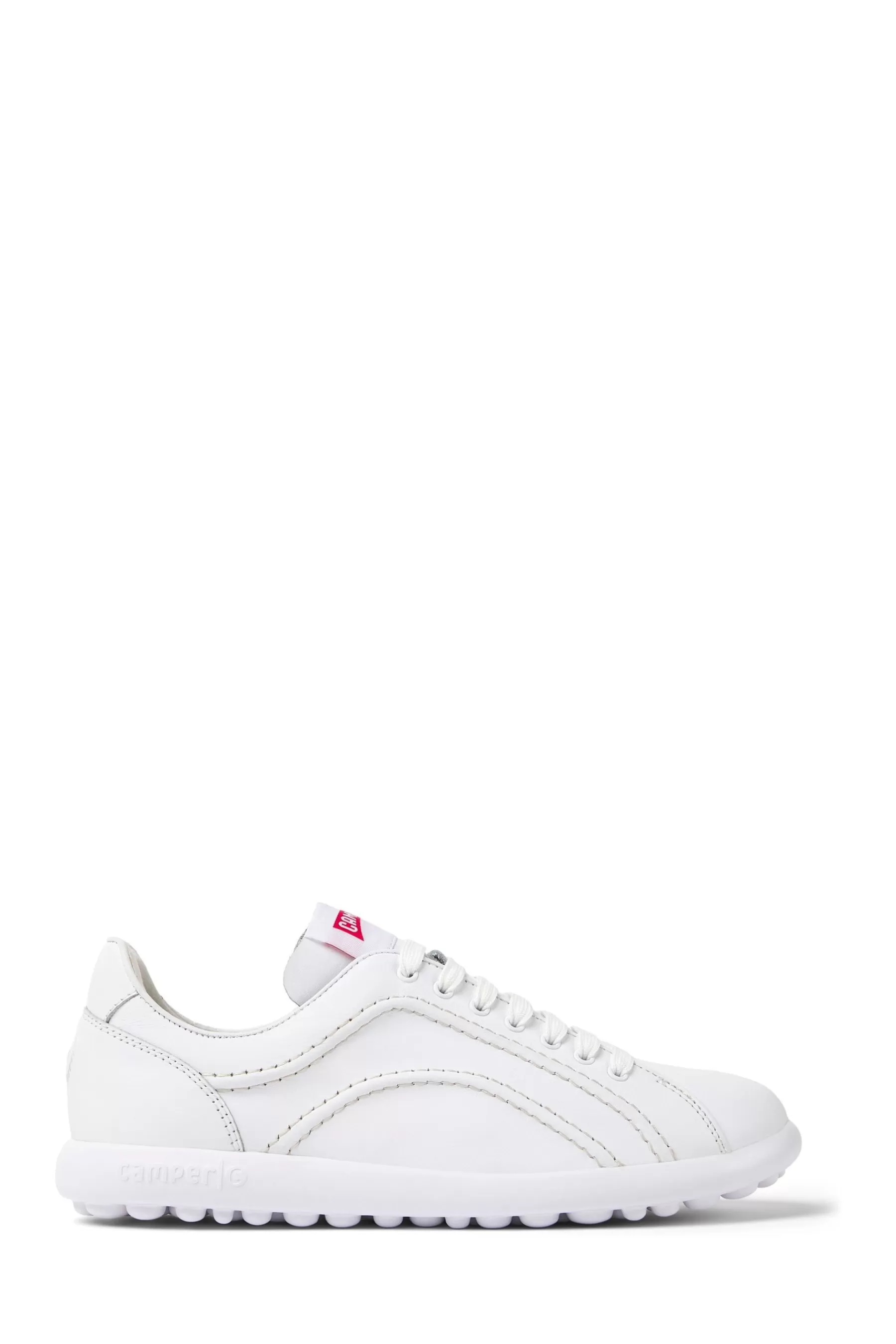 Camper Flat- Women'S Pelotas Xlf Leather Sneakers White