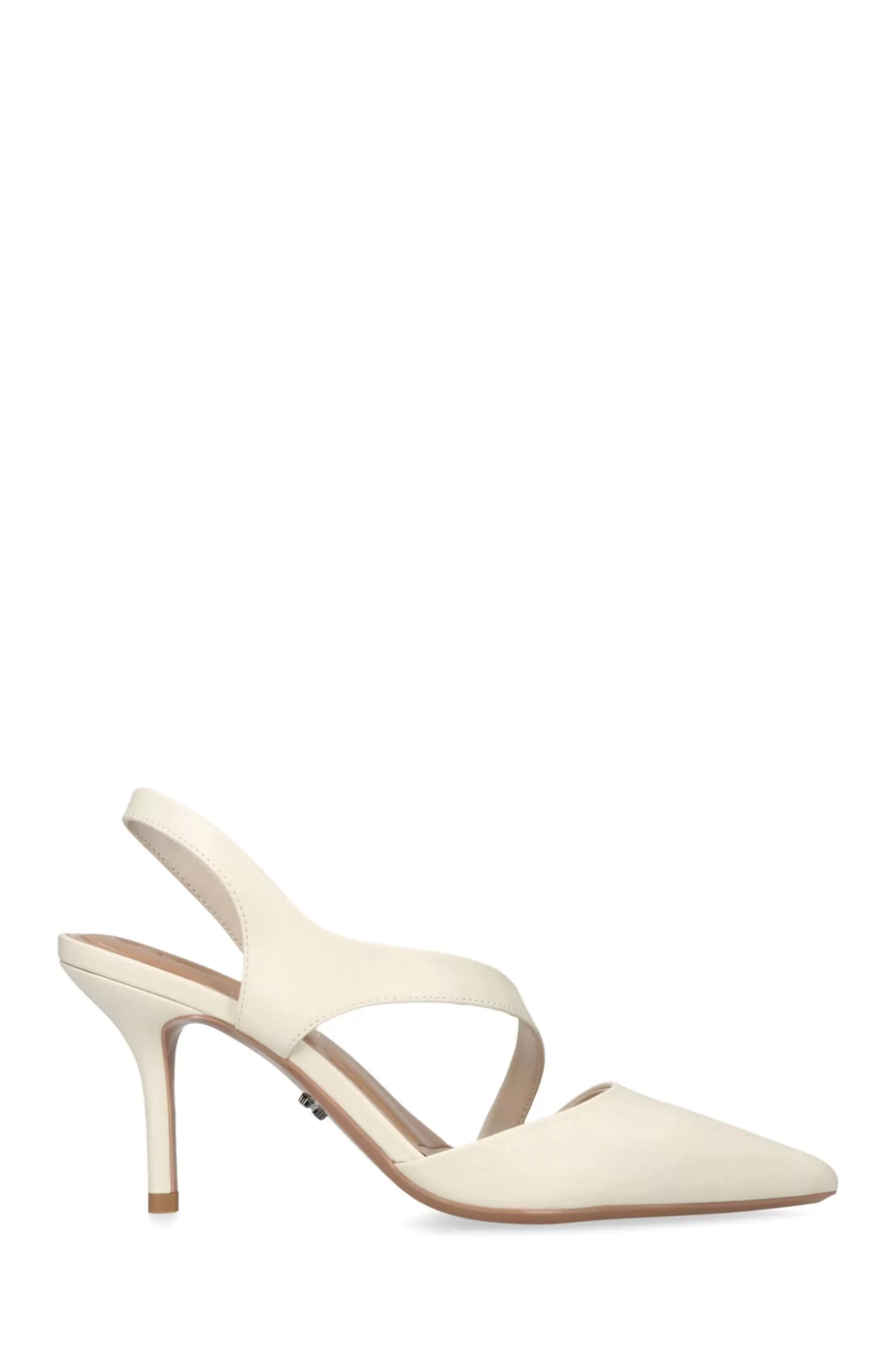 Carvela Heels | Symmetry Court Shoes Cream