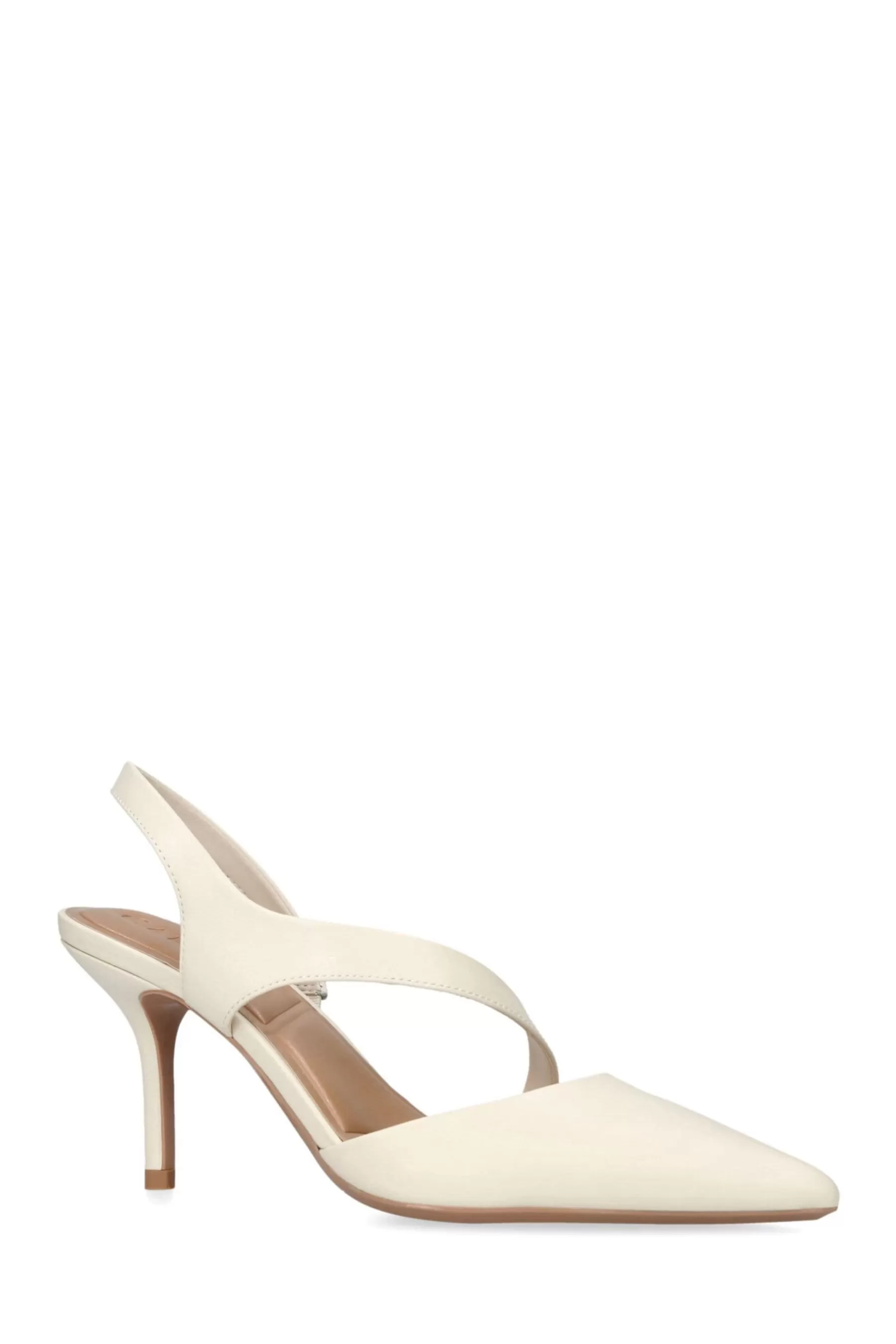 Carvela Heels | Symmetry Court Shoes Cream