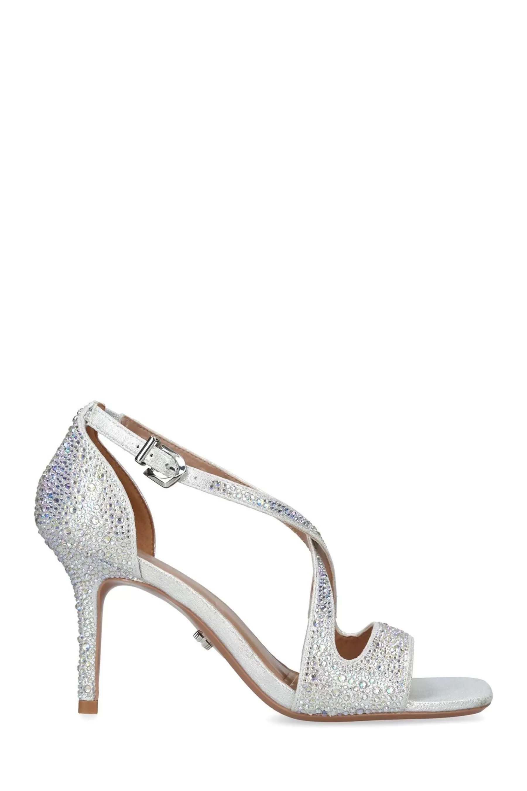 Carvela Heels- Symmetry Jewel Sandals Silver