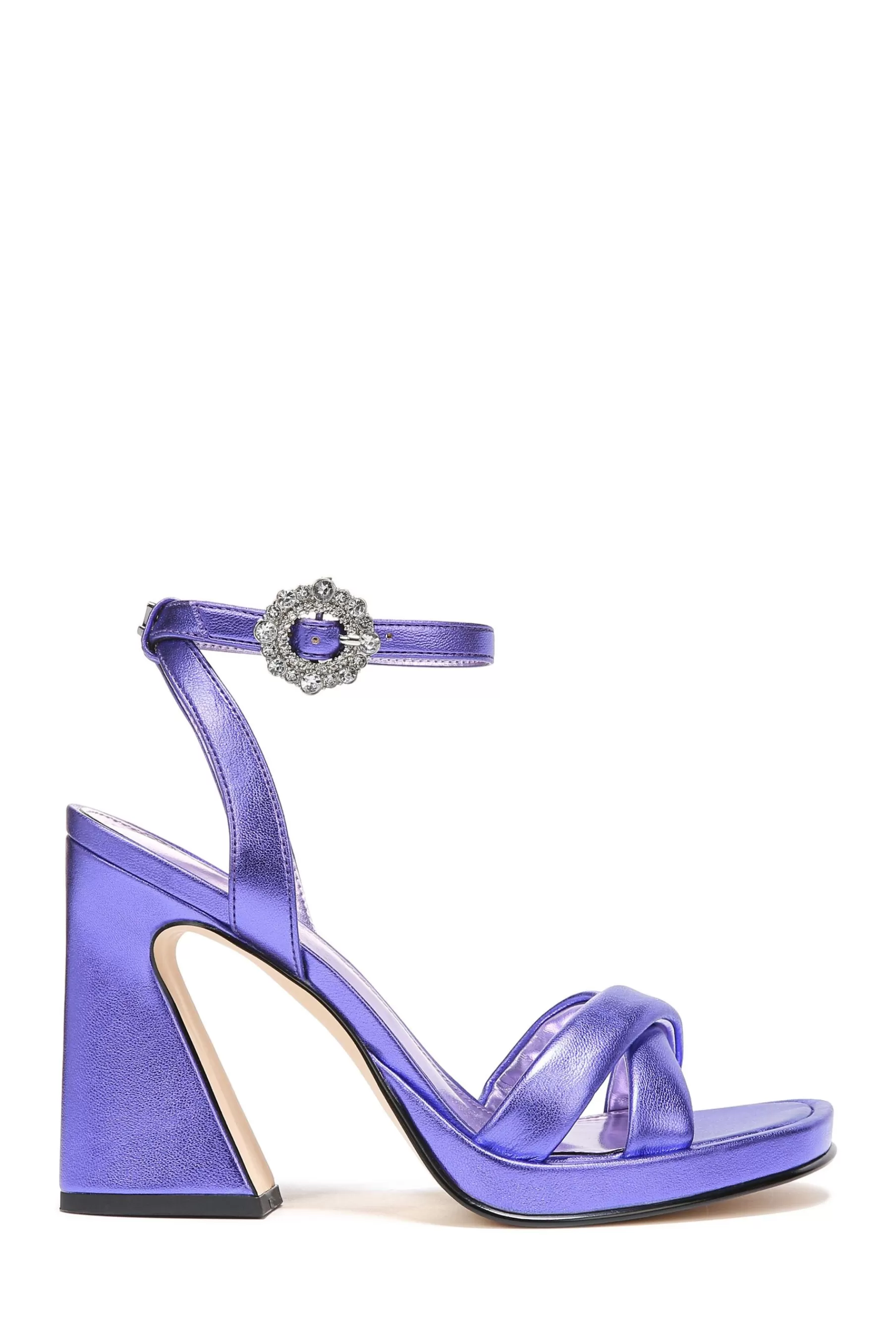 Circus NY Sandals- Haidyn Platform Strappy Sandals Purple