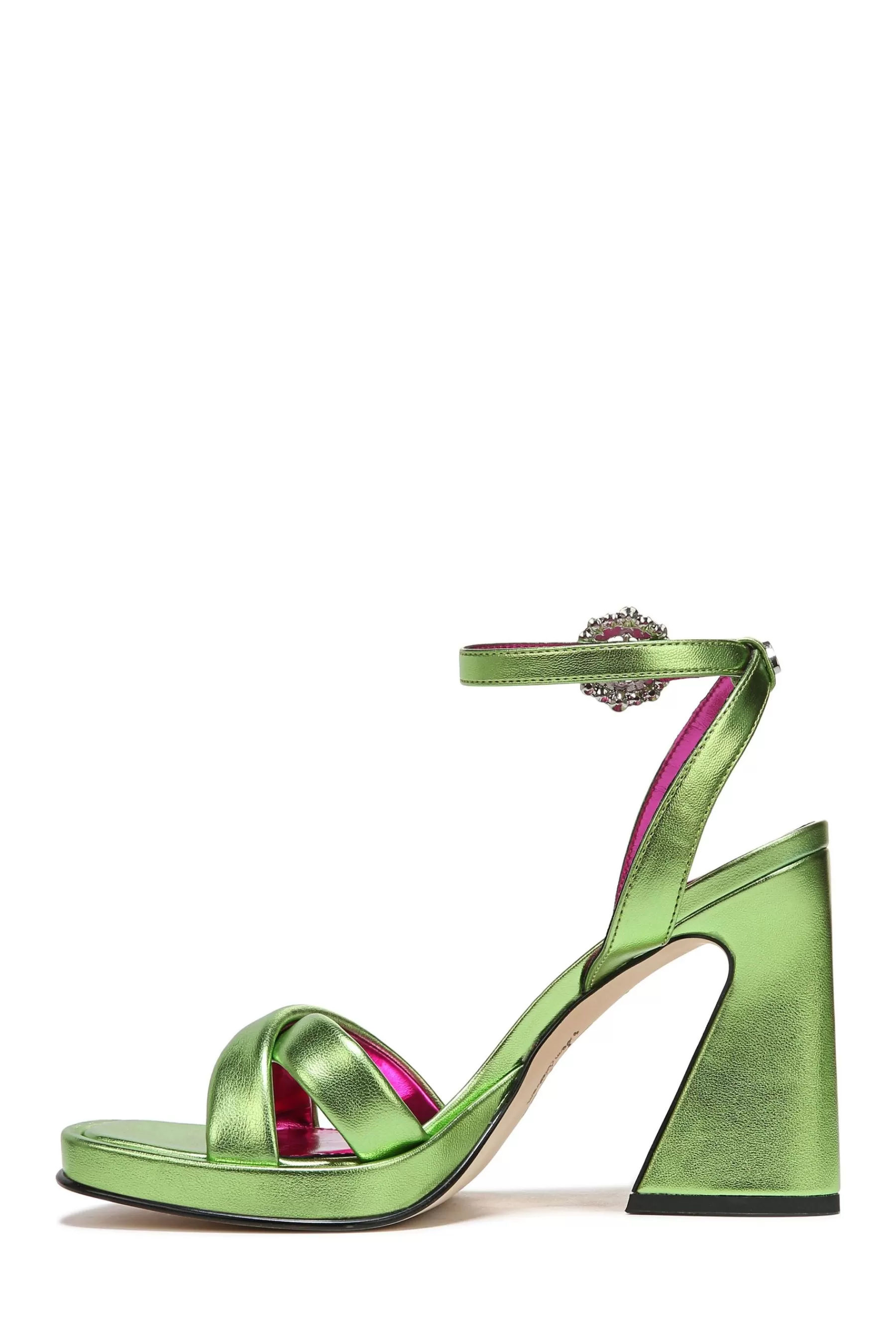 Circus NY Sandals- Haidyn Platform Strappy Sandals Green