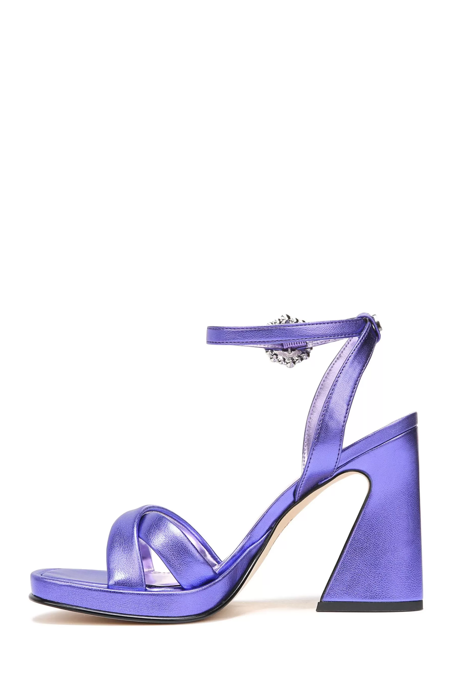 Circus NY Sandals- Haidyn Platform Strappy Sandals Purple