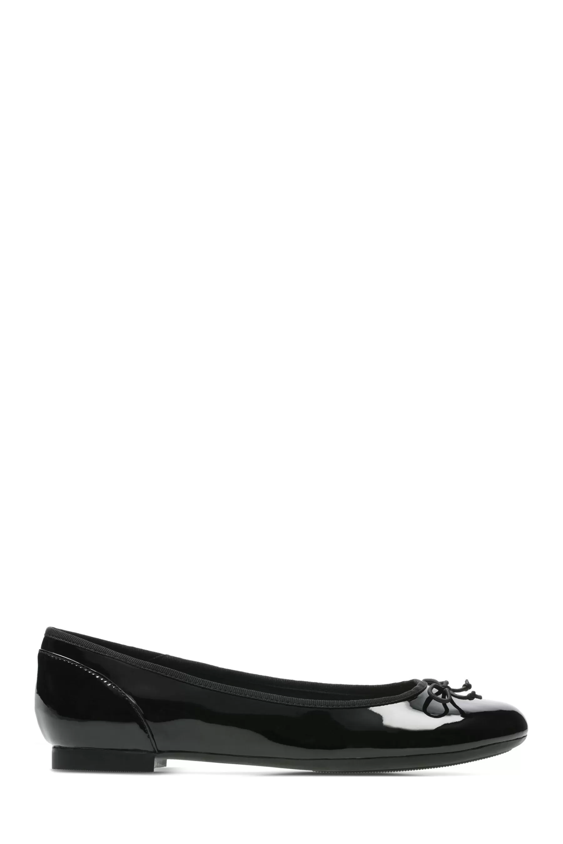 Clarks Flat- Couture Bloom Shoes Black Patent