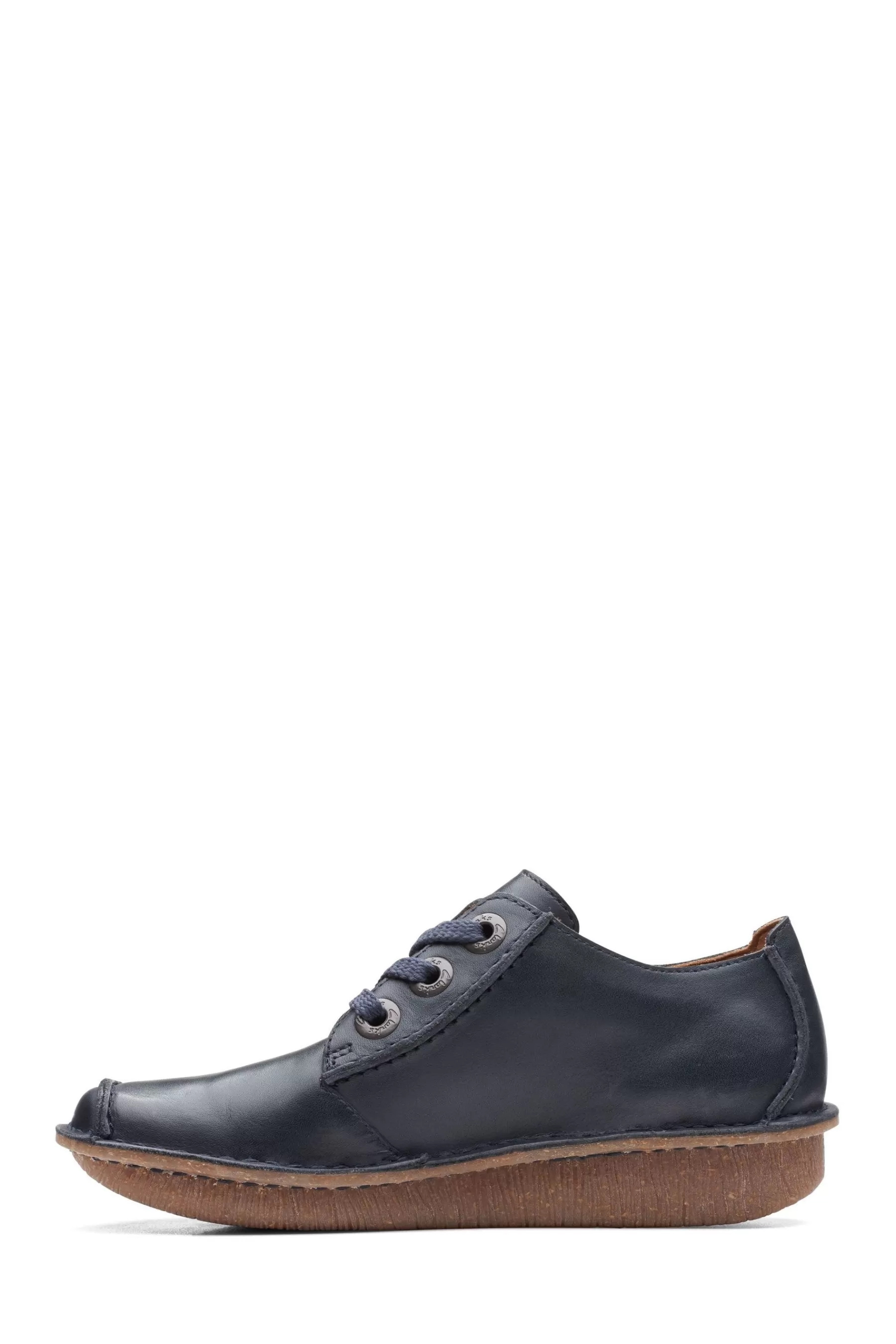 Clarks Flat- Leather Funny Dream Shoes Navy