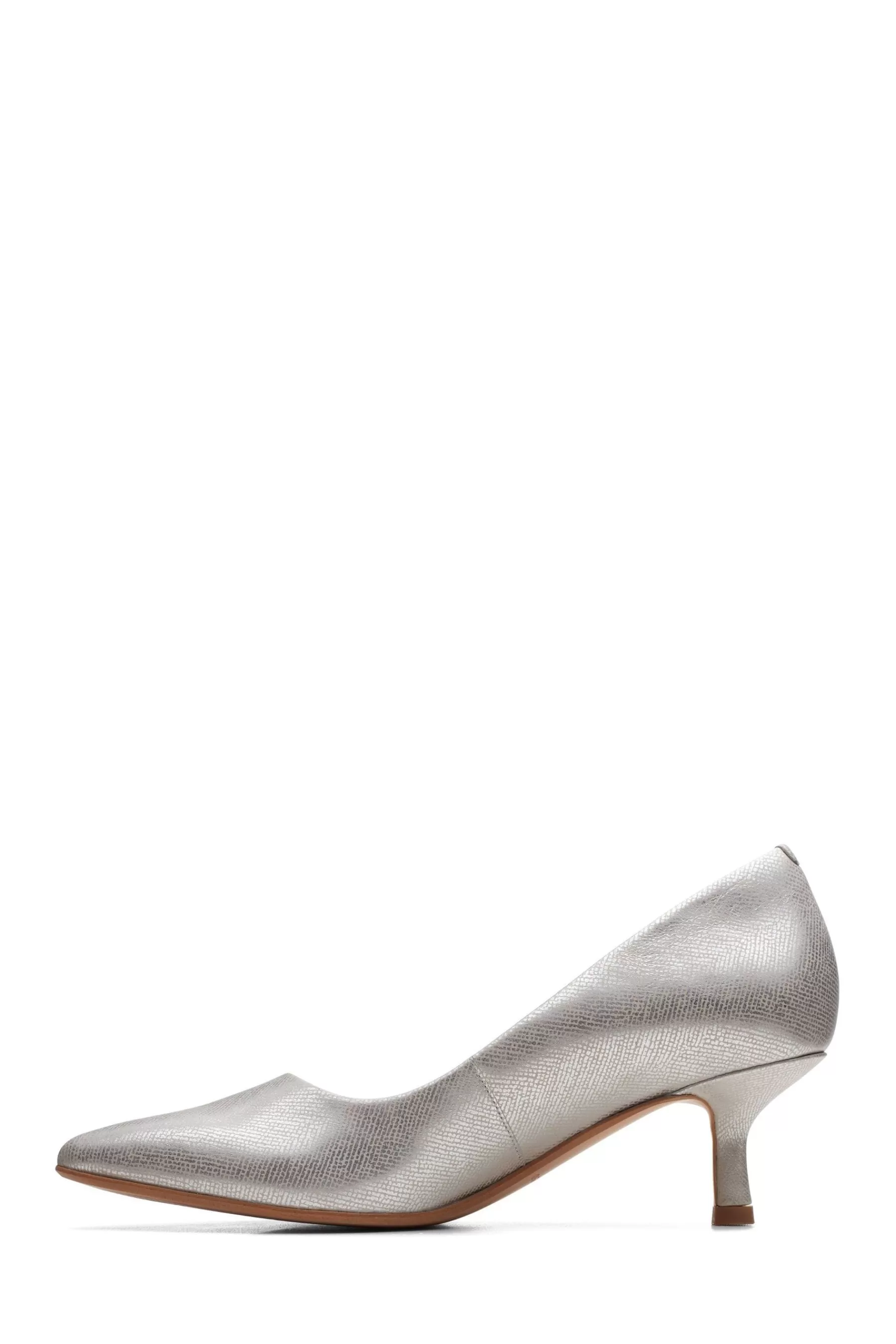 Clarks Heels- Metallic Violet55 Rae Shoes Grey