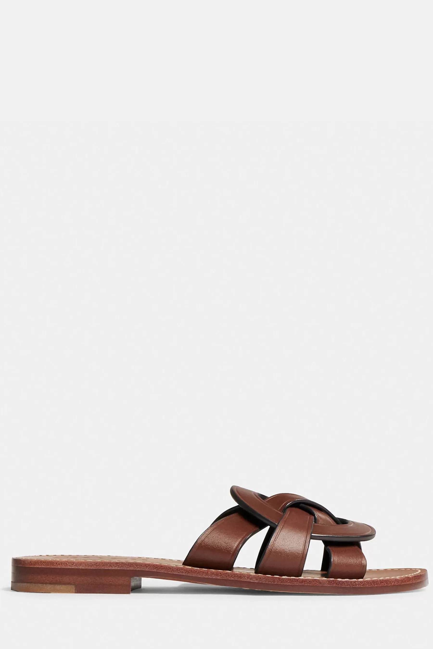 COACH Sandals | Issa Leather Sandals Brown