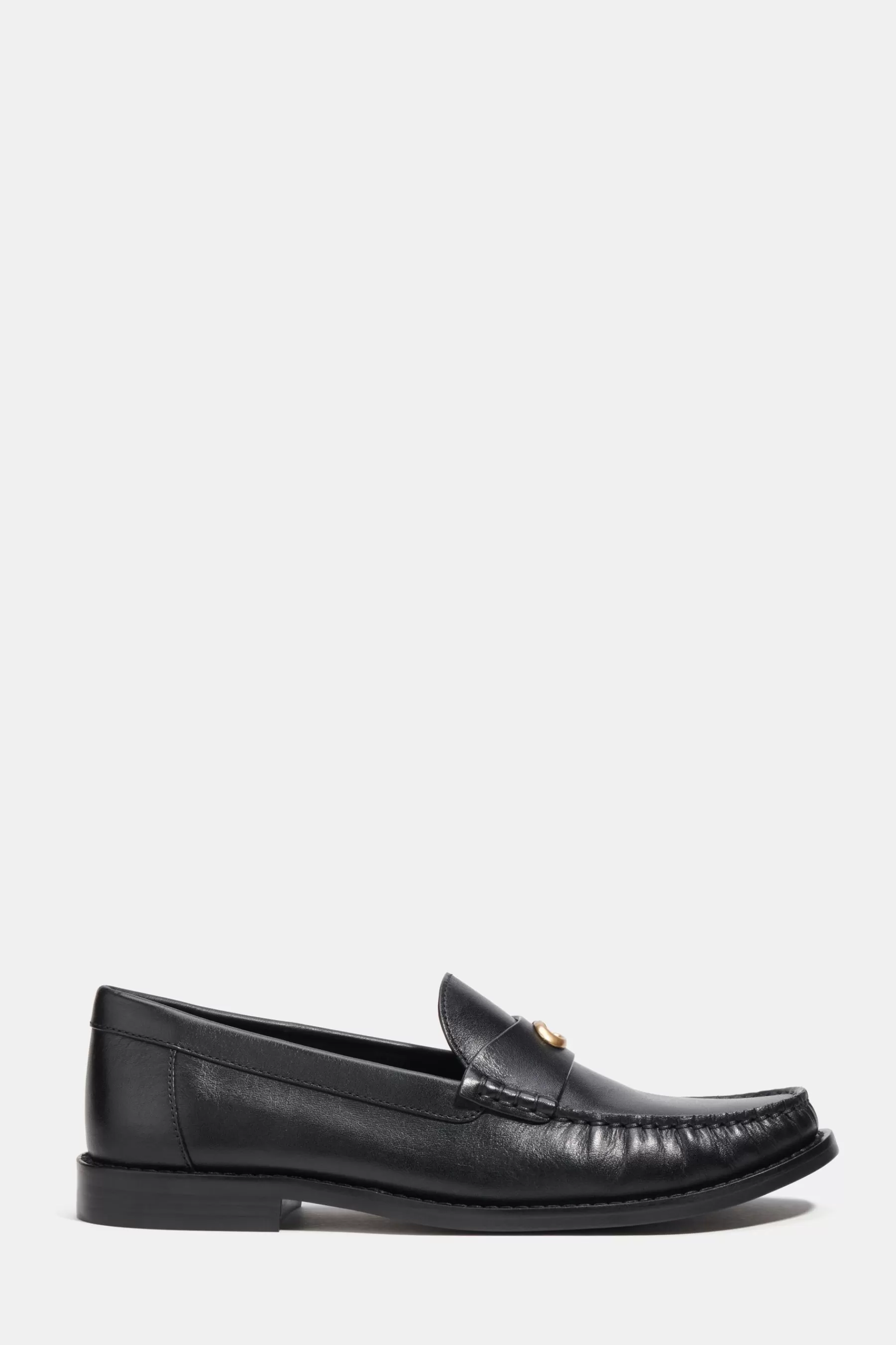 COACH Flat- Jolene Leather Loafers Black