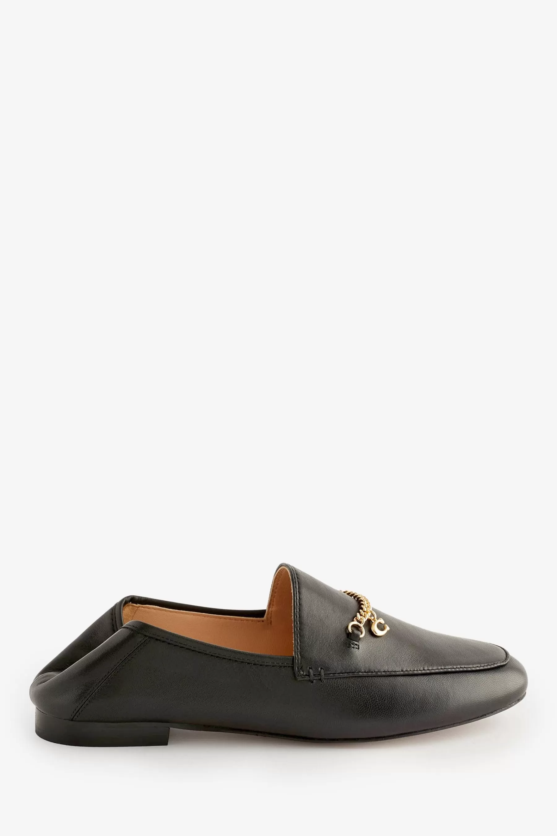 COACH Flat- Leather Hanna Loafers Black