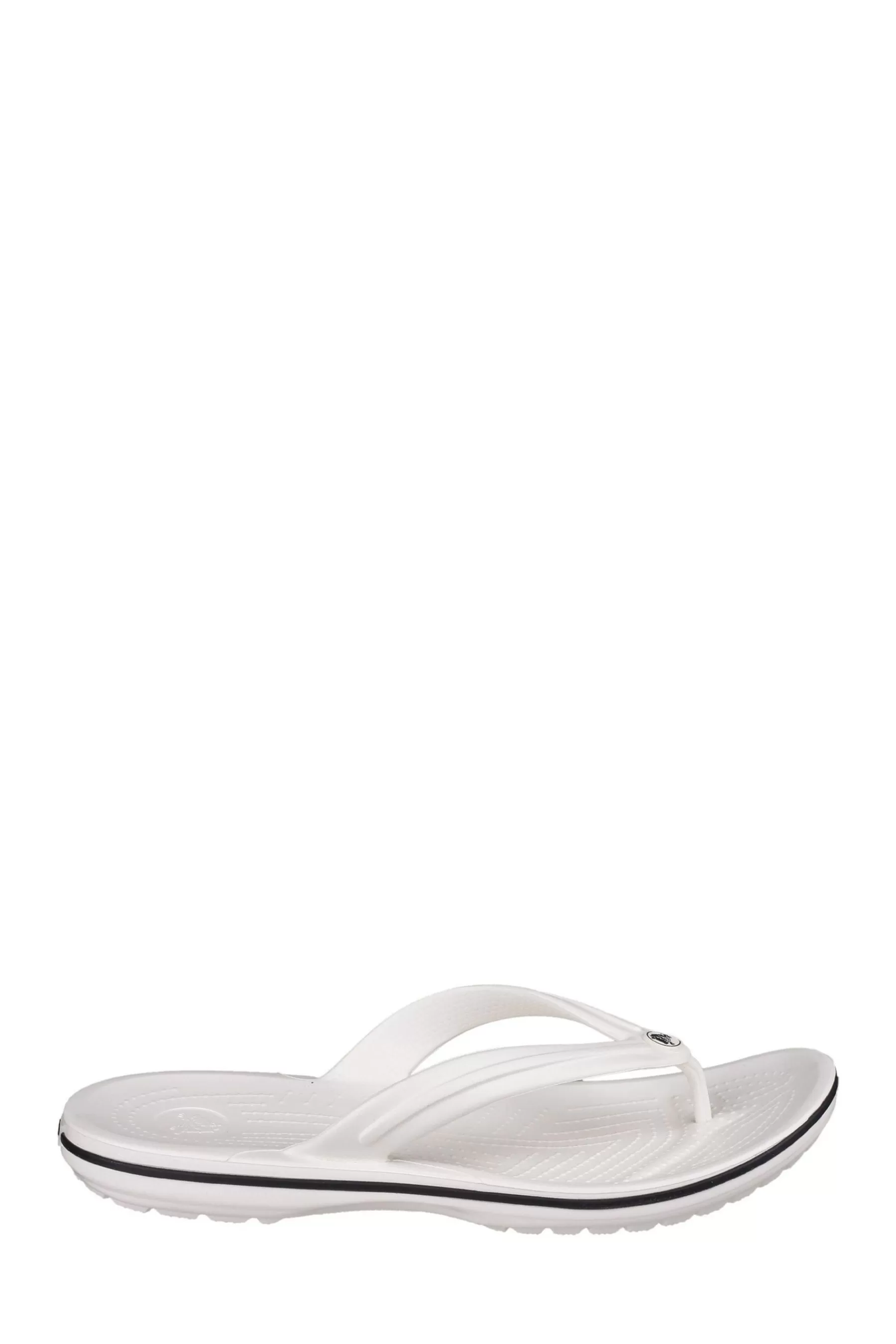 Crocs Sandals-™ Black Crocband™ Flip Flops White