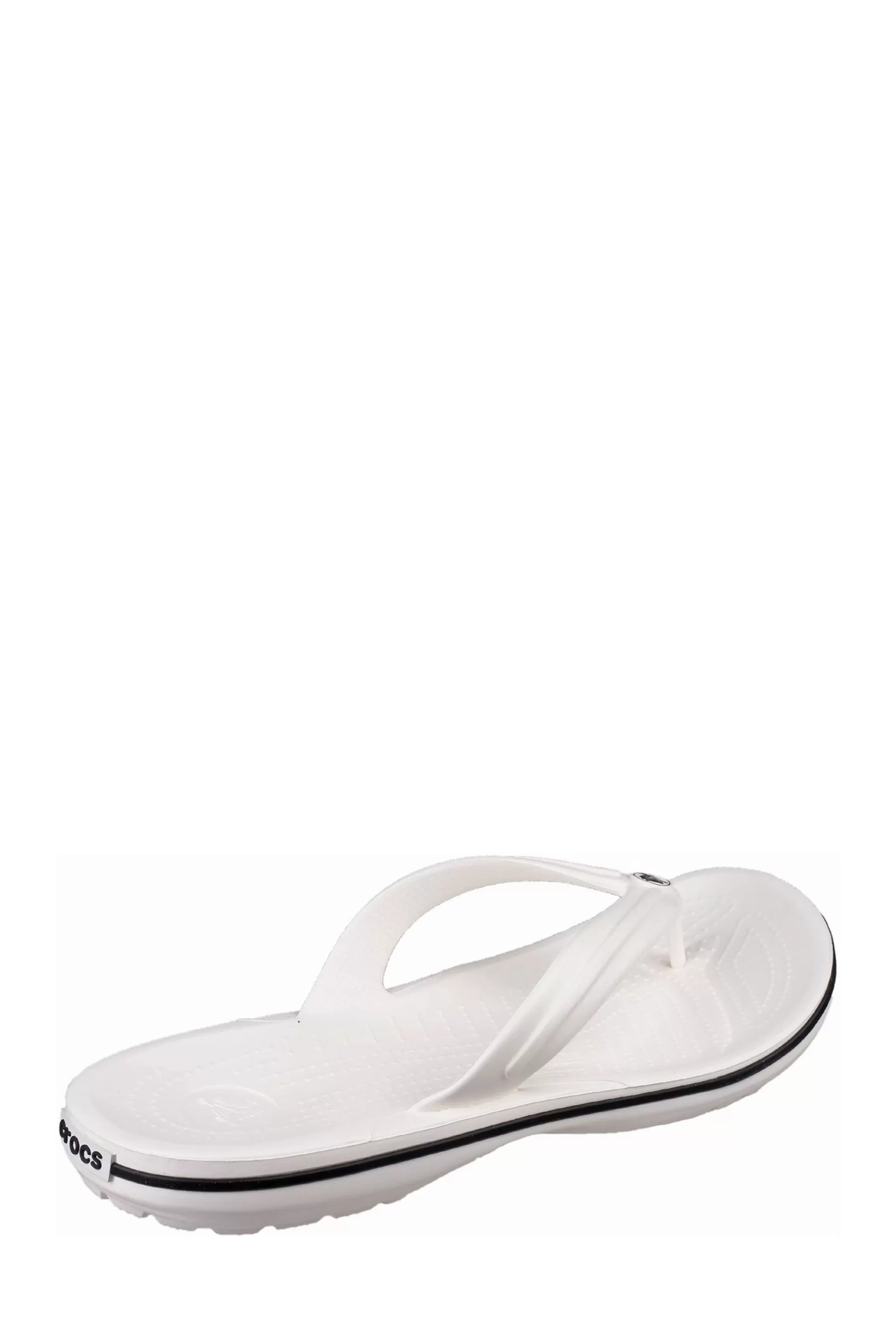 Crocs Sandals-™ Black Crocband™ Flip Flops White