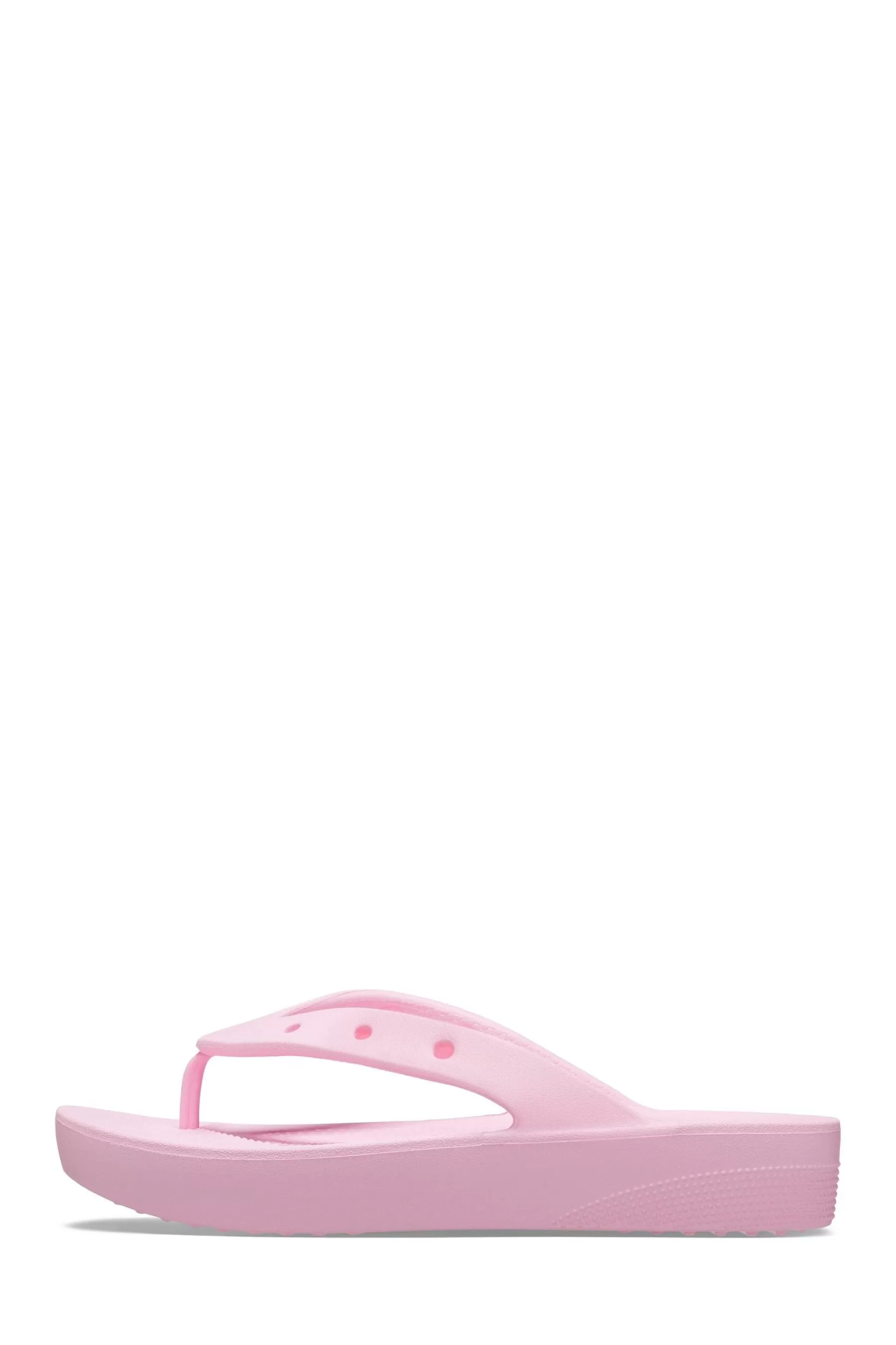 Crocs Sandals- Classic Platform White Flip Flops Pink