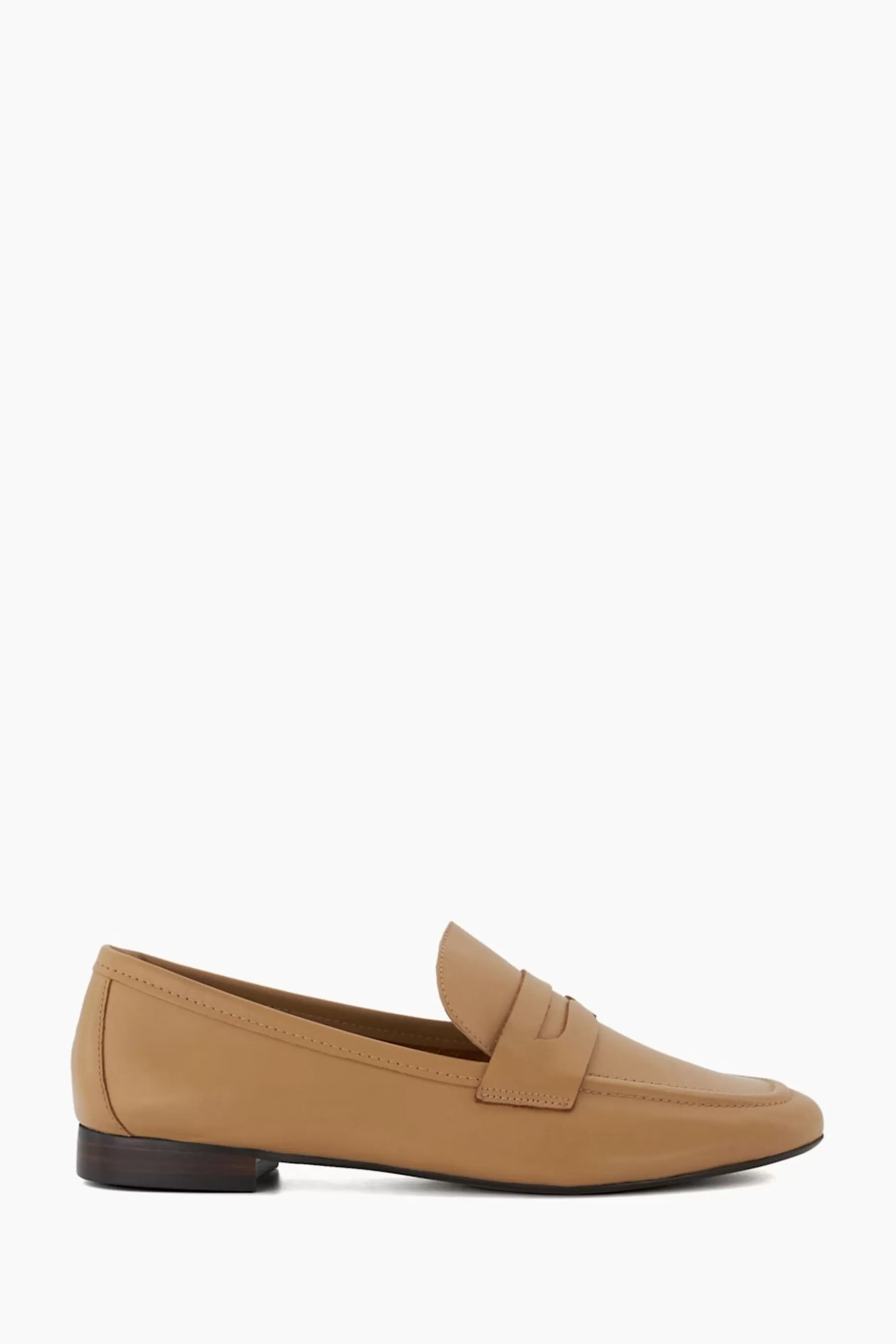 Dune London Flat- Gianetta Soft Padded Loafers Cream