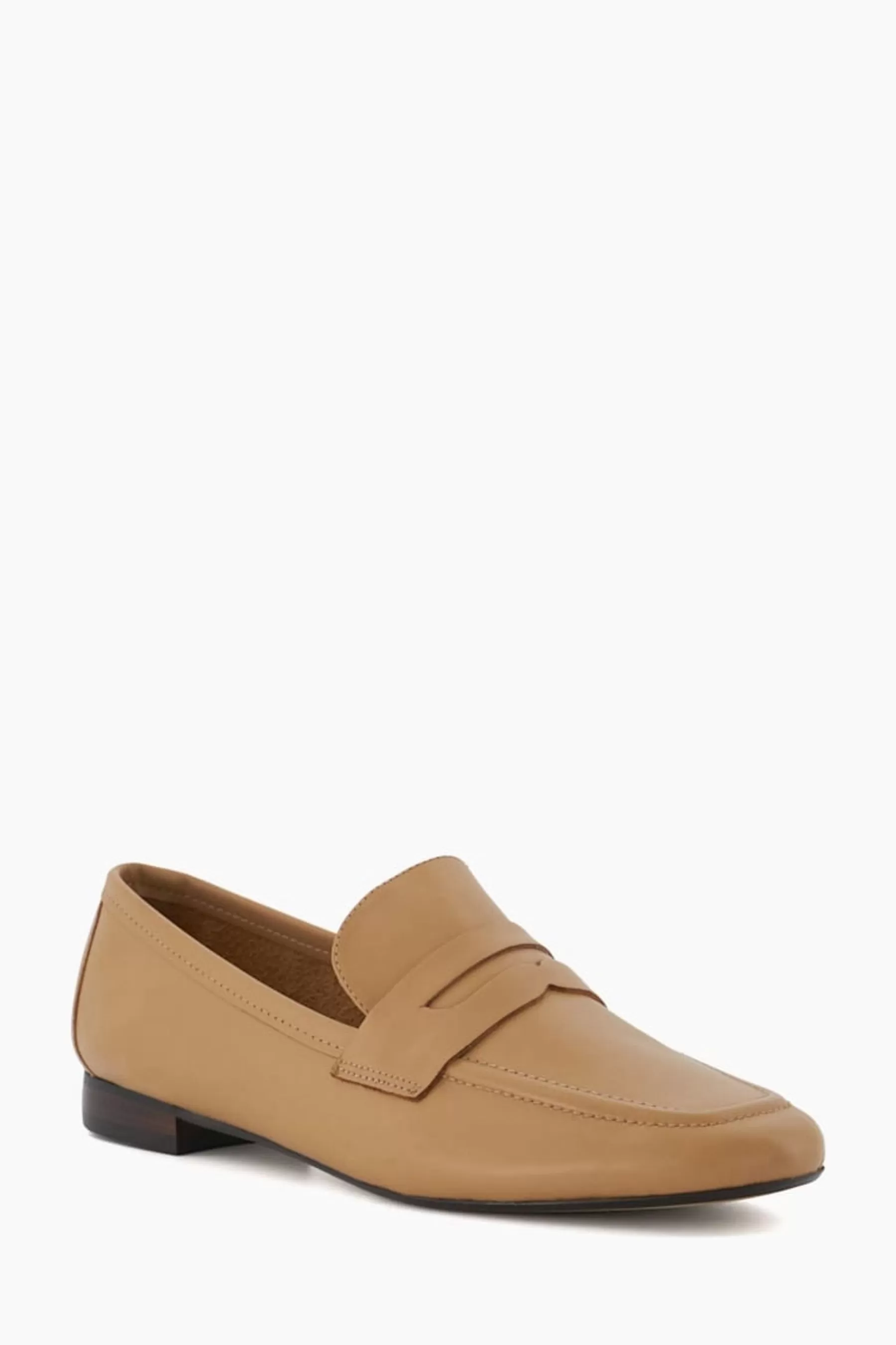 Dune London Flat- Gianetta Soft Padded Loafers Cream