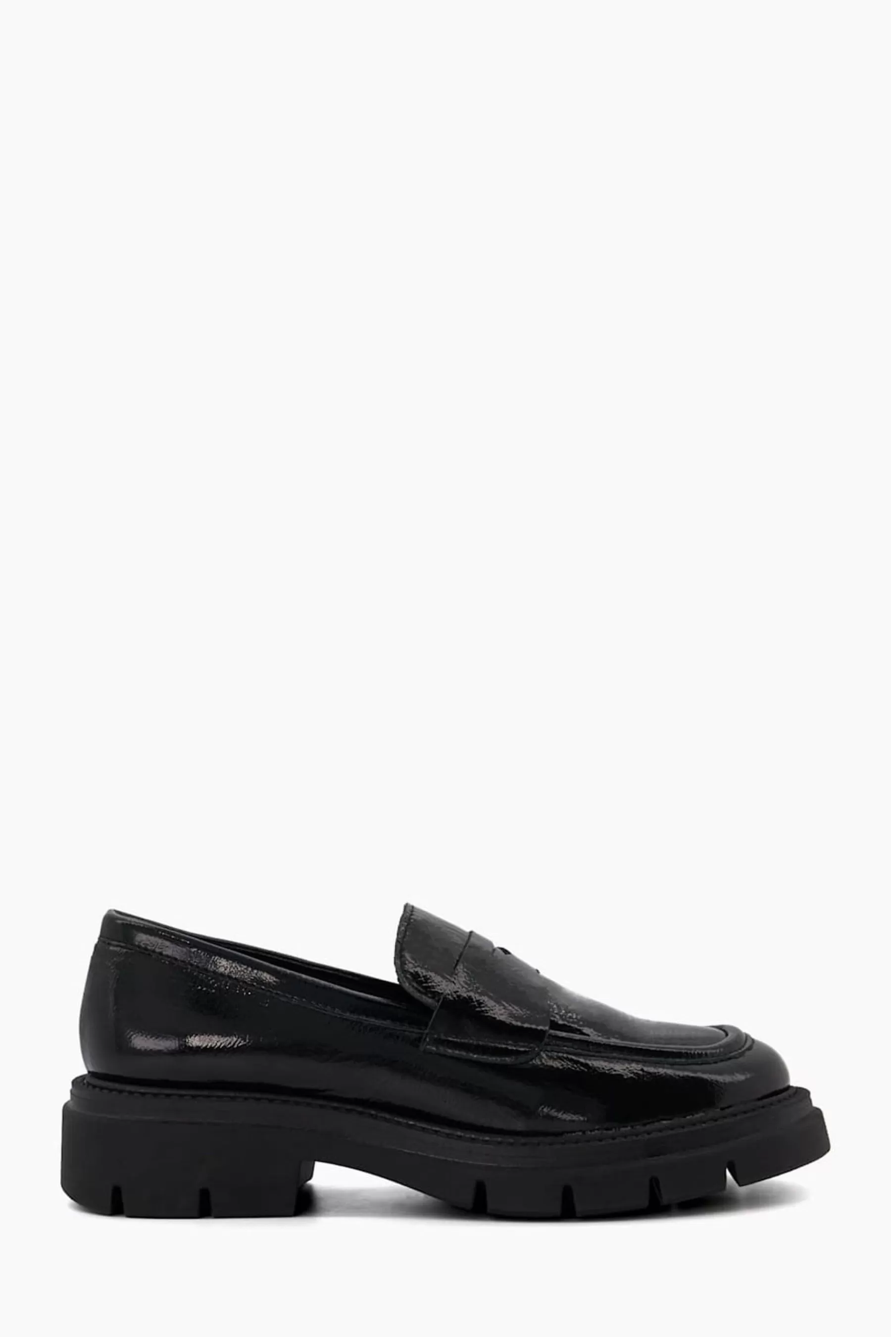 Dune London Flat | Gracelyne Lightweight Chunky Loafers Black