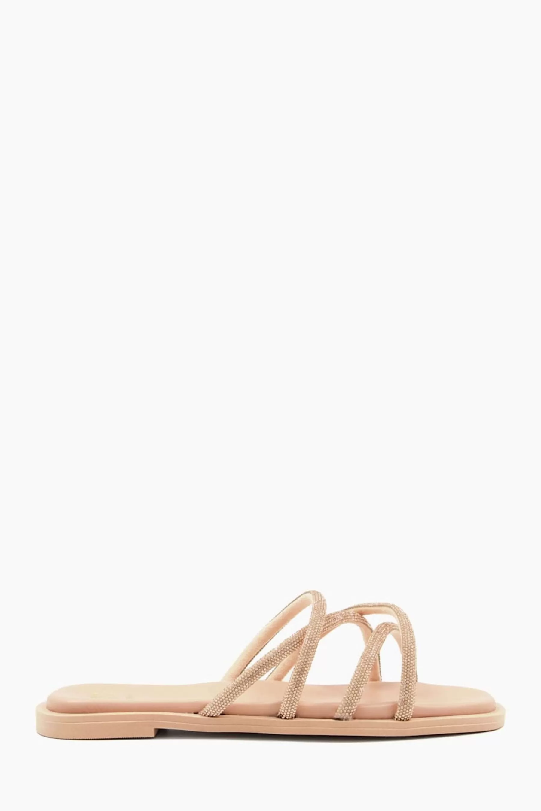 Dune London Sandals- Lilybet Strappy Embellished Sandals Pink