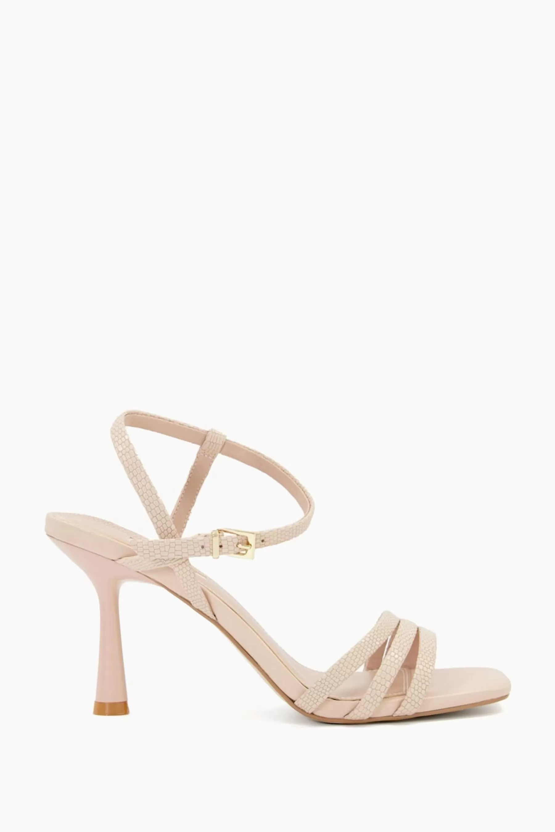 Dune London Heels- Magnum Barely There Sandals Nude