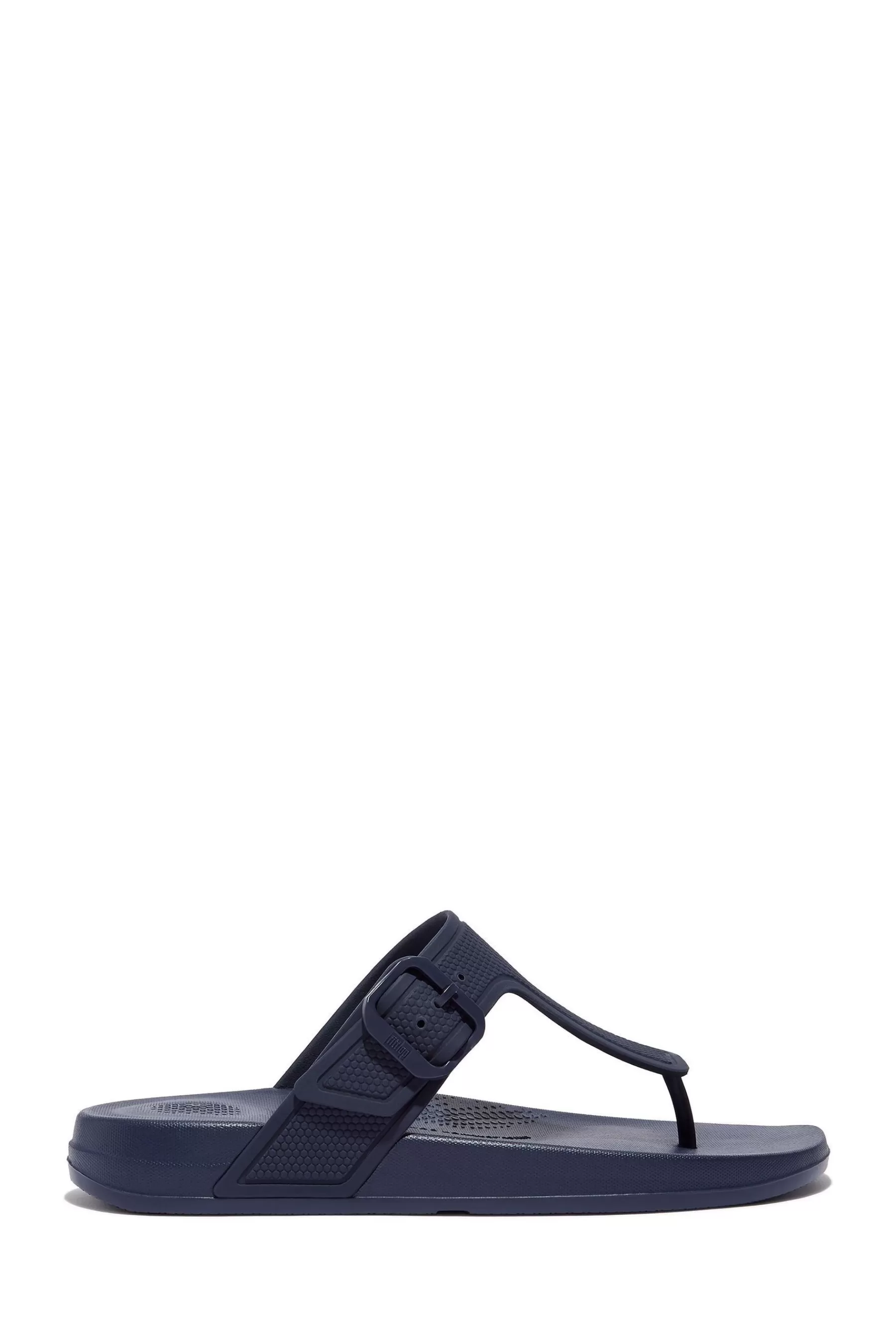 FitFlop Sandals- Iqushion Adjustable Buckle Flip-Flops Blue