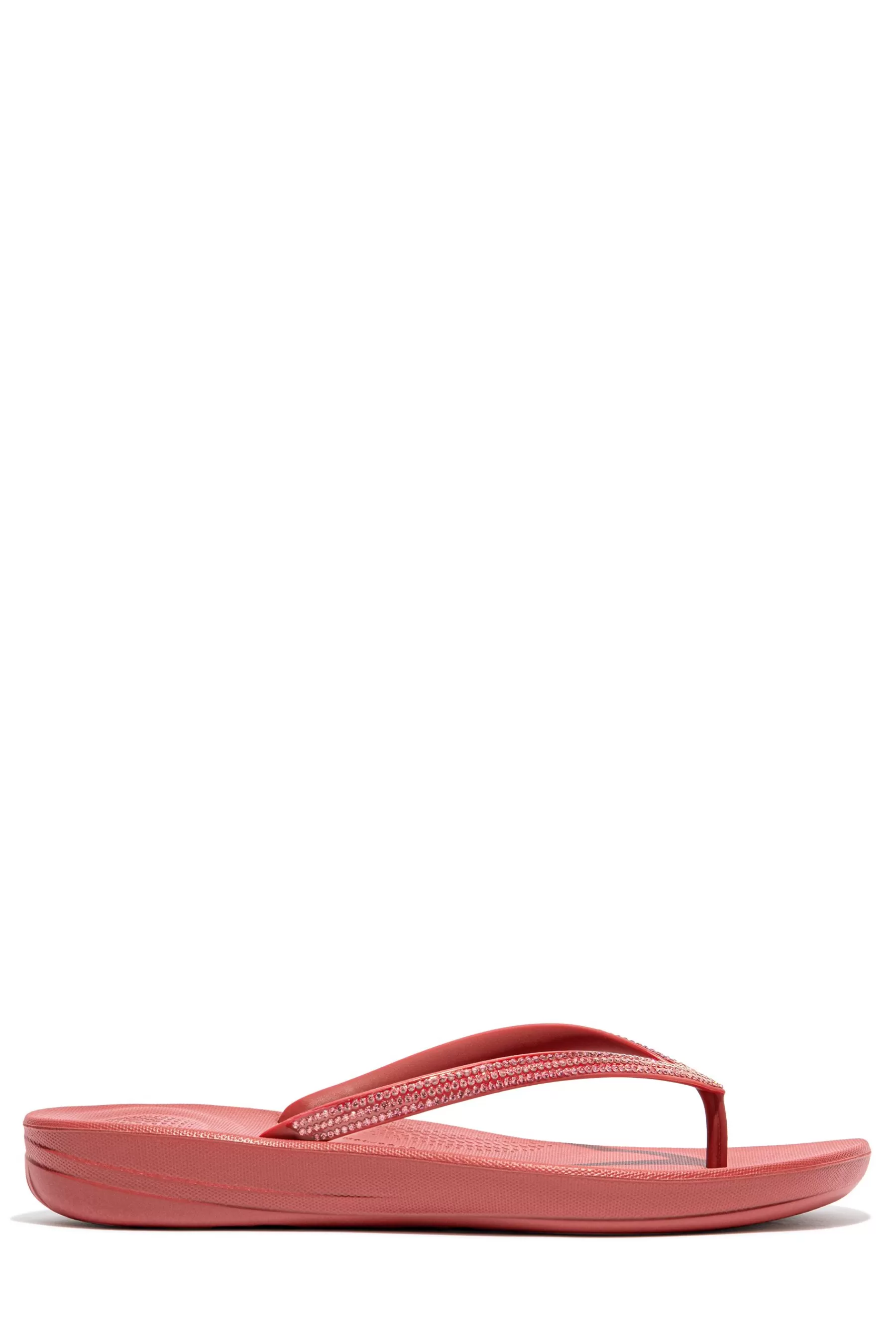 FitFlop Sandals- Iqushion Sparkle Flip Flops Red