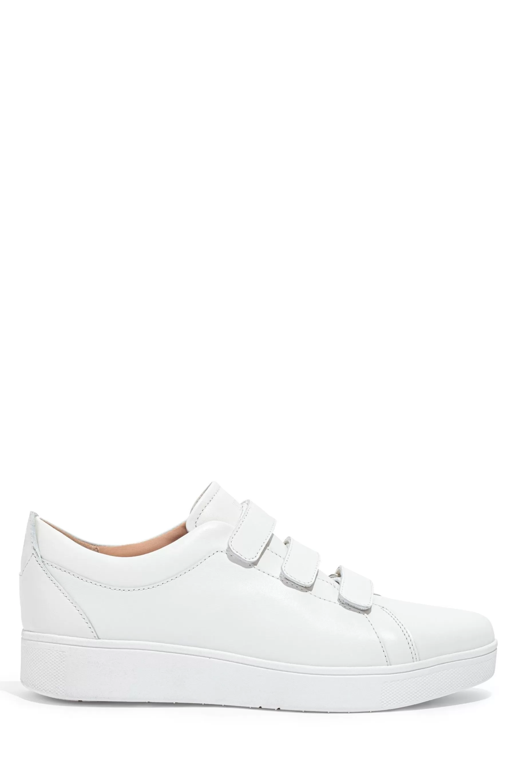 FitFlop Flat- Rally Strap Leather Shoes White