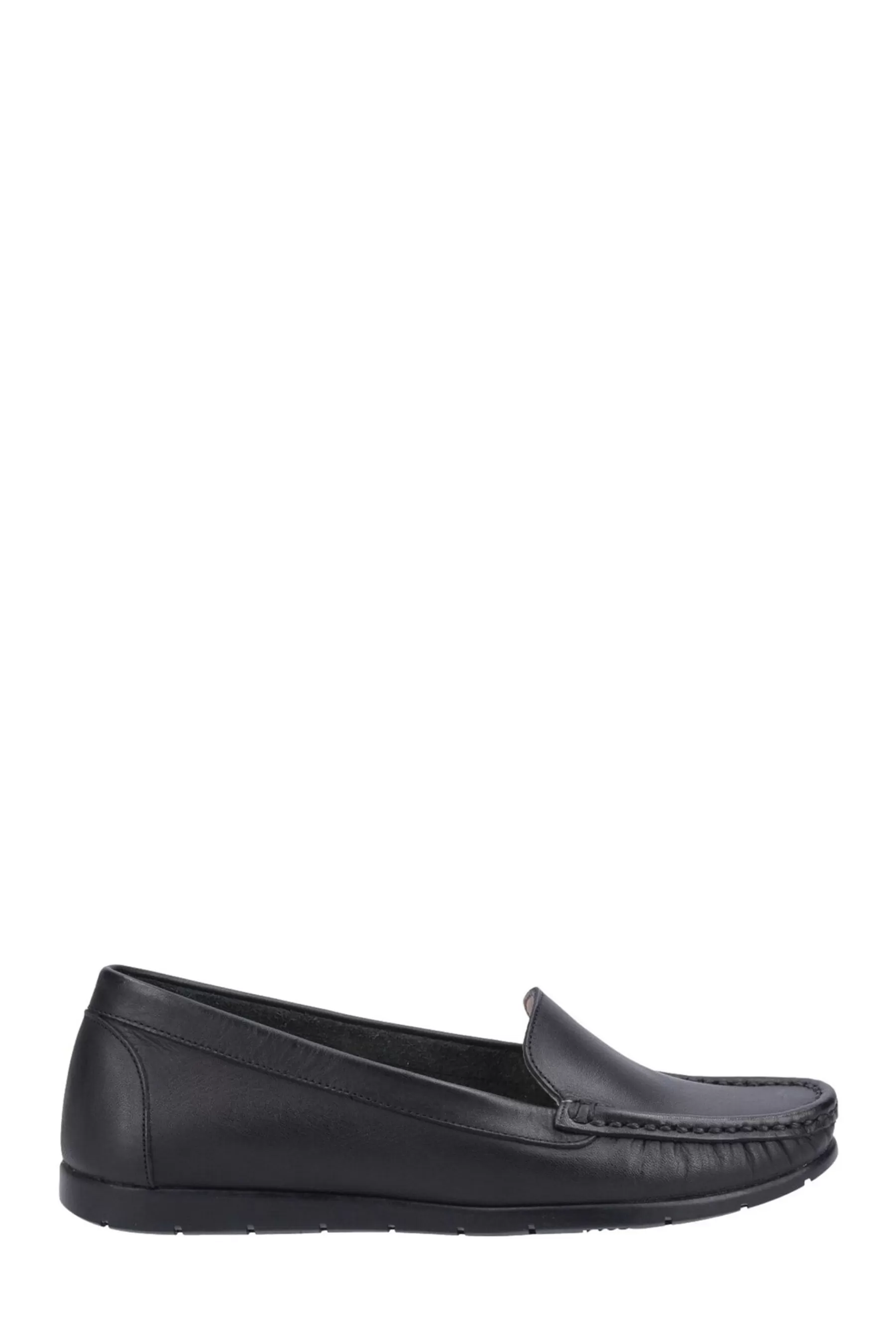 Fleet & Foster Flat- Tiggy Slip On Loafers Black