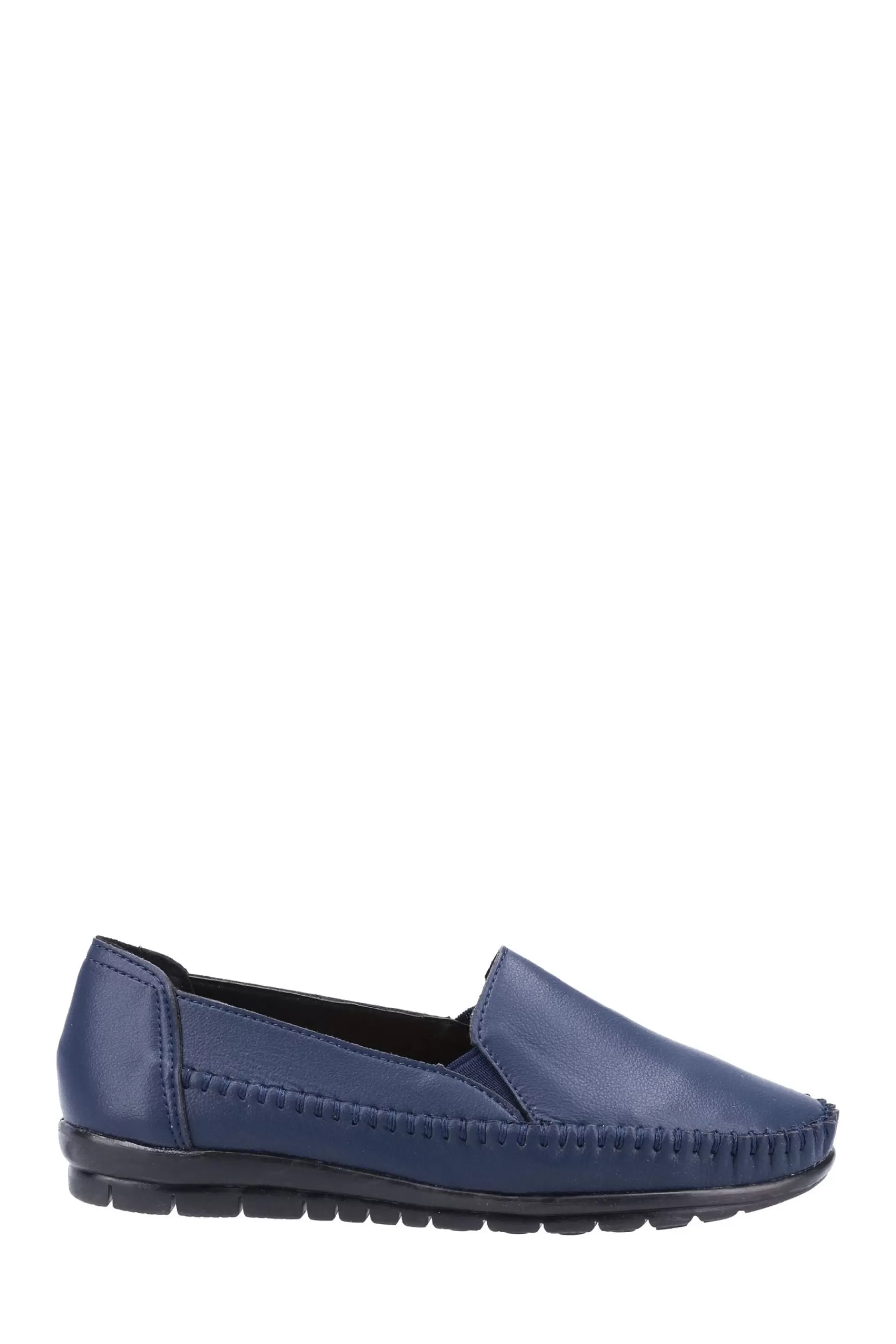 Fleet & Foster Flat- White Shirley Slip-On Shoes Blue