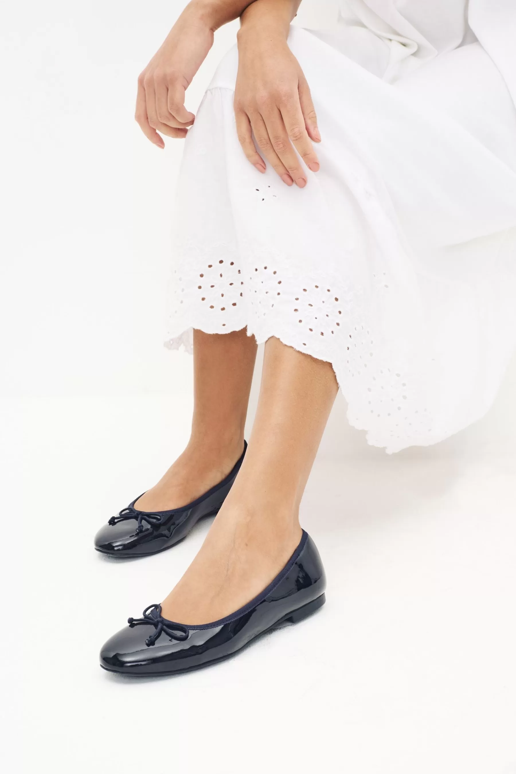 Next Flat-Forever Comfort® Ballerina Shoes Navy Blue