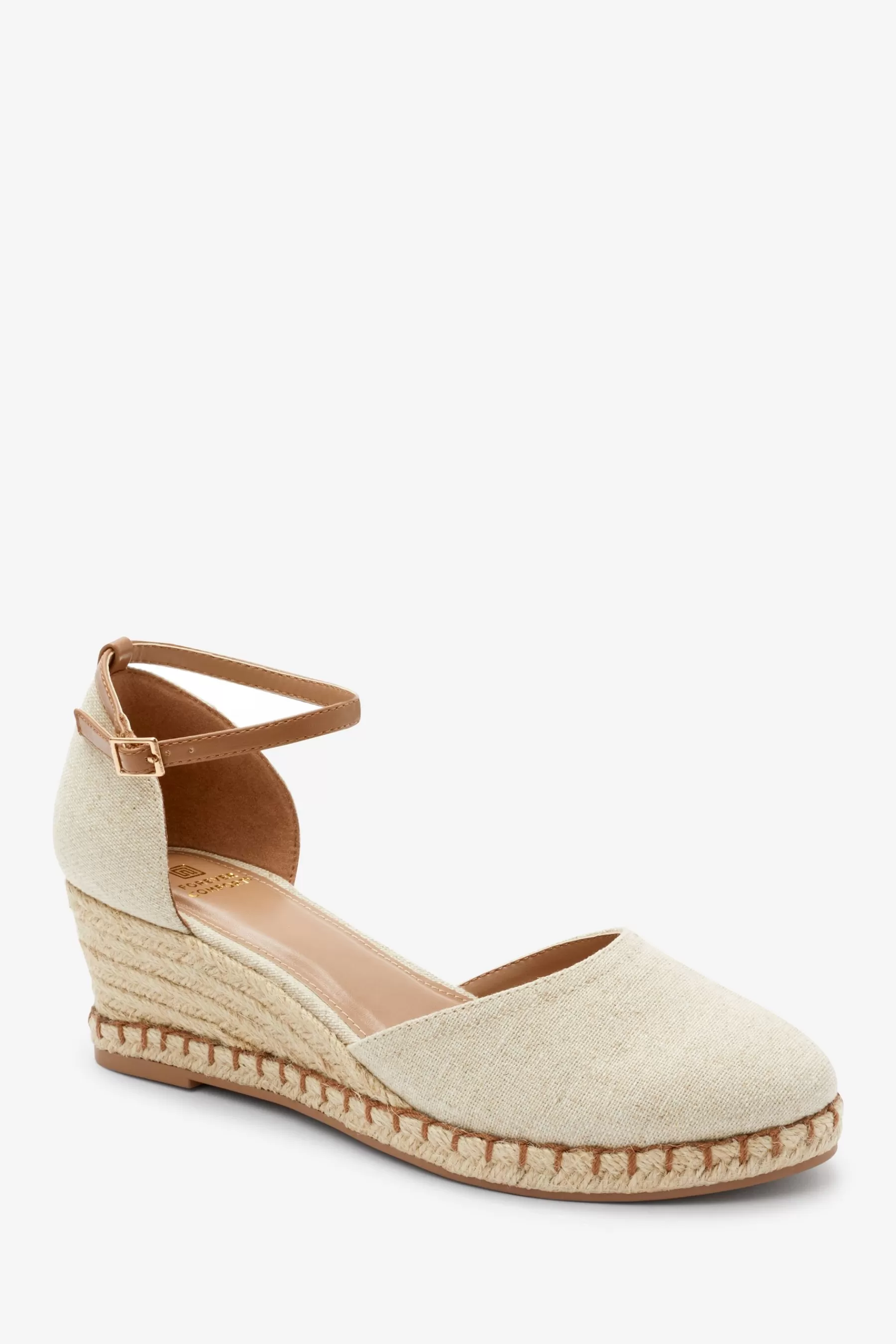 Next Sandals-Forever Comfort® Closed Toe Wedges Neutral