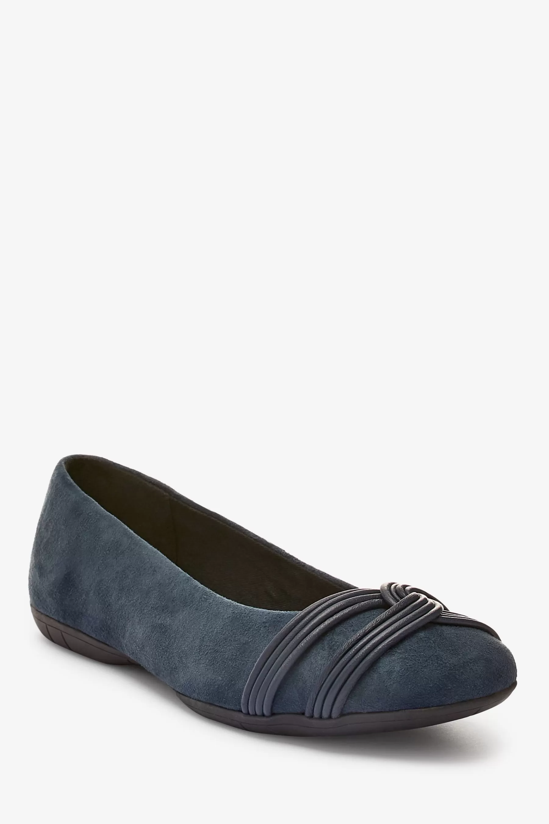 Next Flat-Forever Comfort® Multi Twist Ballet Shoes Navy Blue