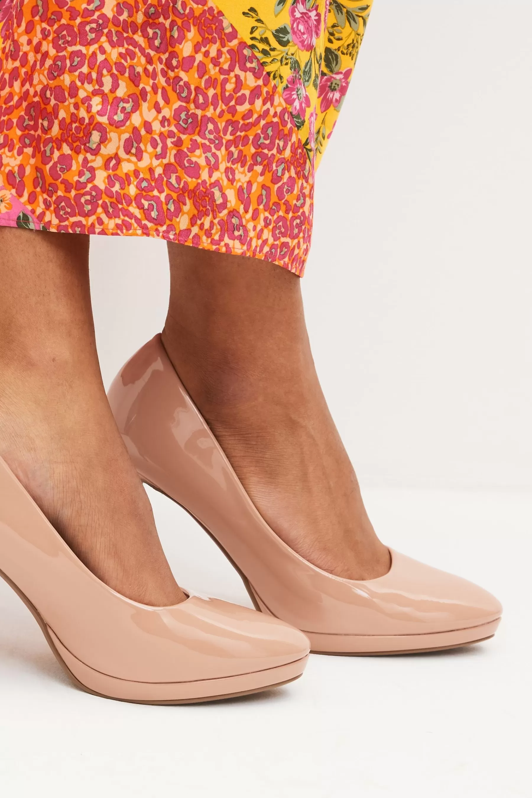 Next Heels | Forever Comfort® Platform Court Shoes Camel