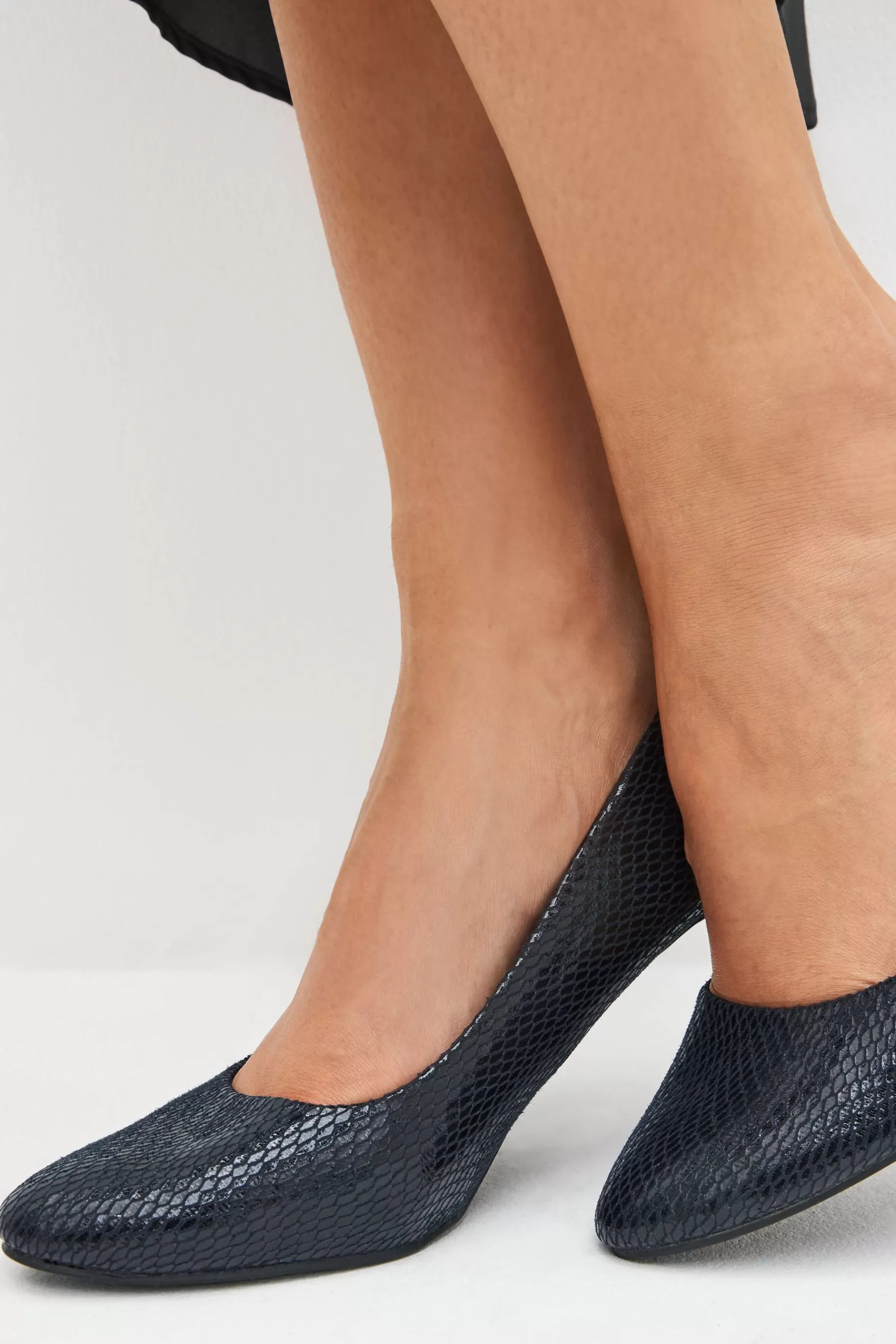 Next Heels | Forever Comfort® Round Toe Court Shoes Navy Blue