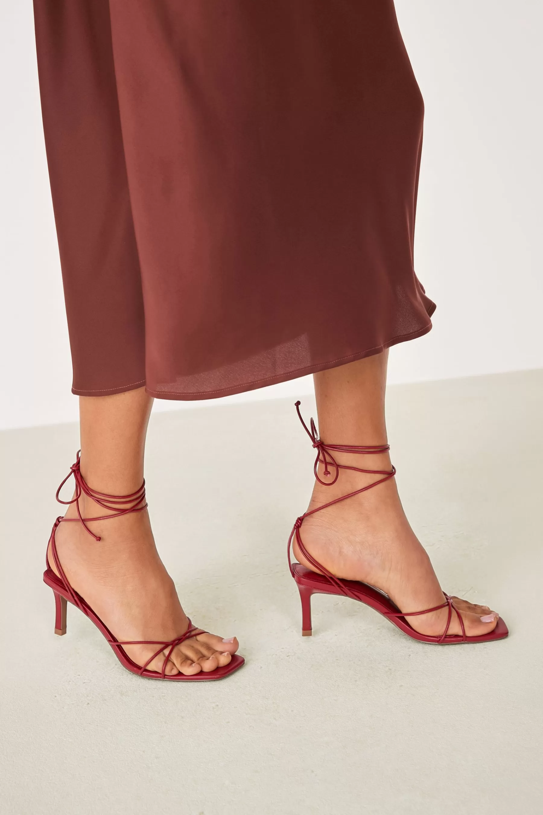 Next Sandals | Forever Comfort Wrap Heel Sandals Red