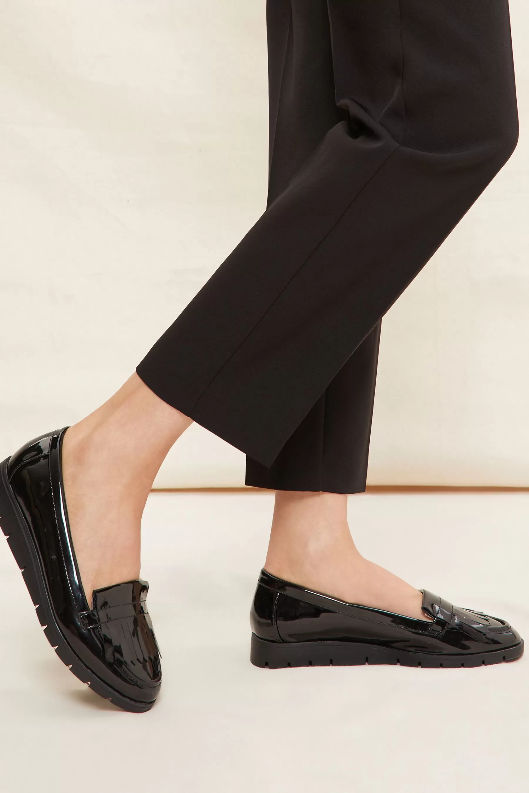 Friends Like These Flat- Tassel Comfort Slip On Loafer Black