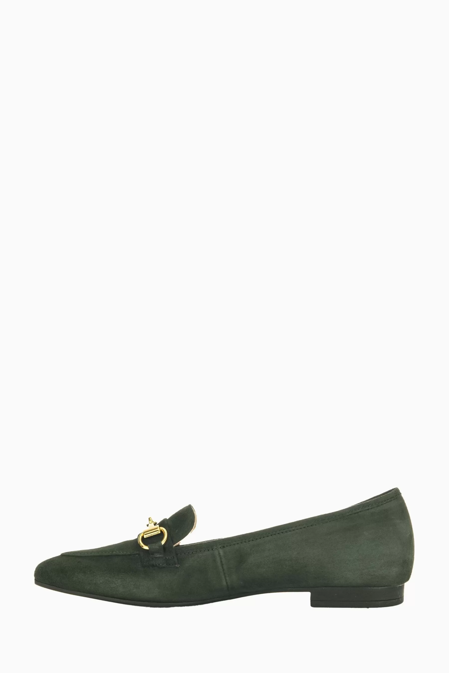 Gabor Flat- Caterham Forest Suede Slip On Shoes Green