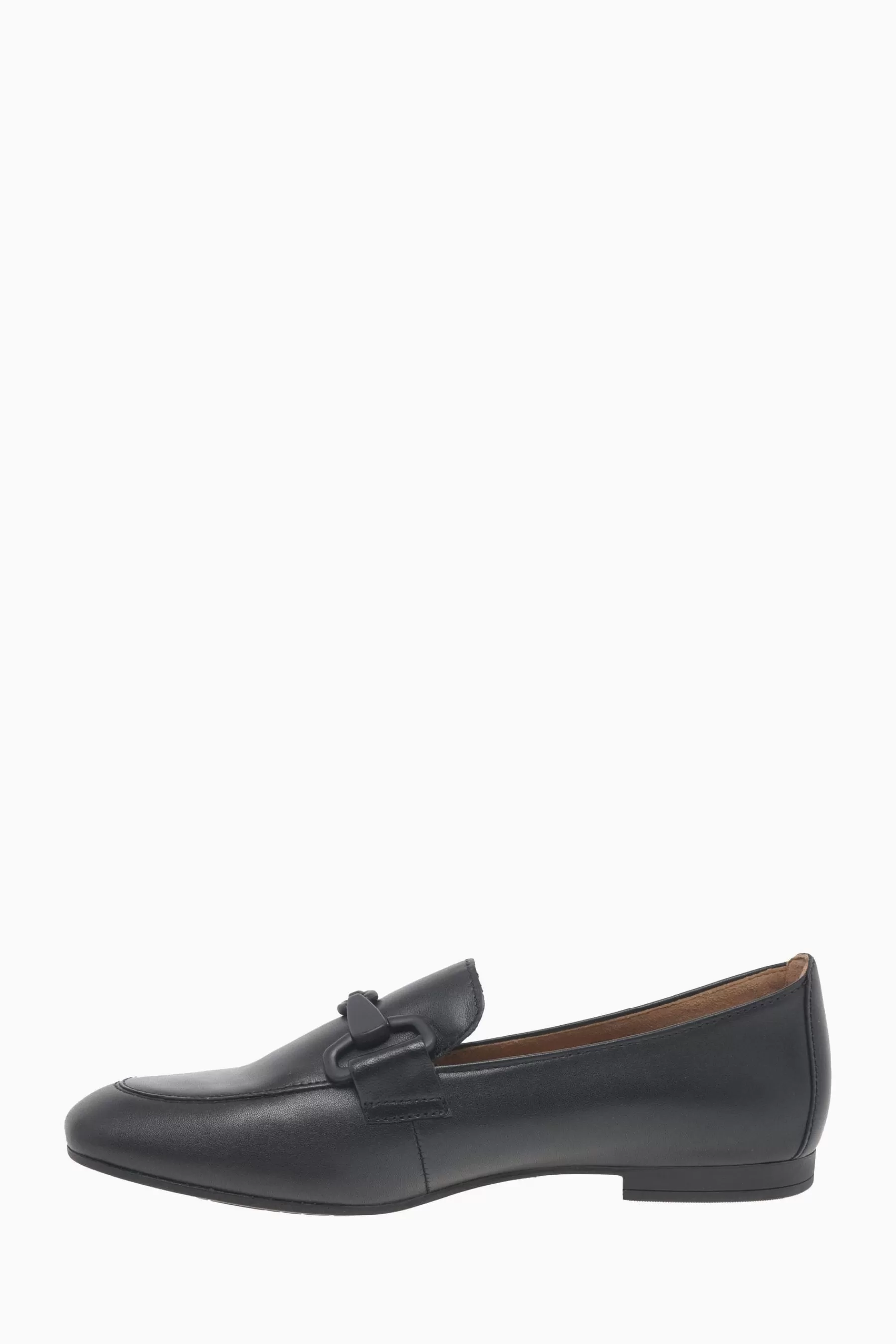 Gabor Flat- Jangle Leather Loafer Shoes Black