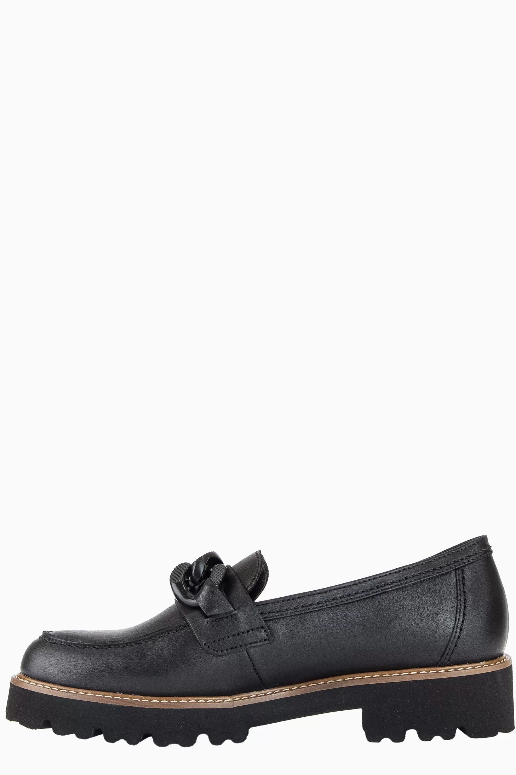 Gabor Flat- Squeeze Leather Loafers Black