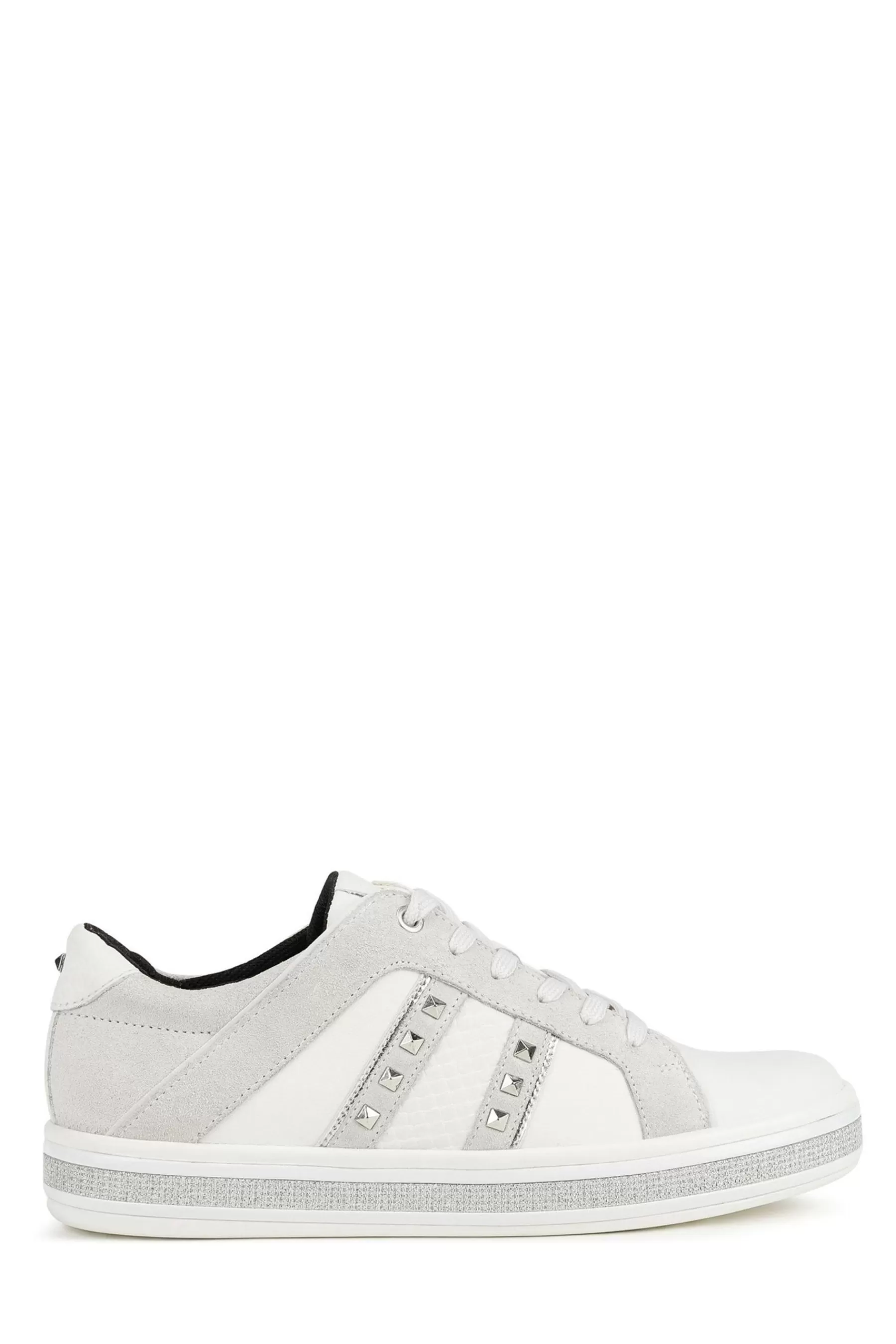 Geox Flat- D Leelu C Shoes White